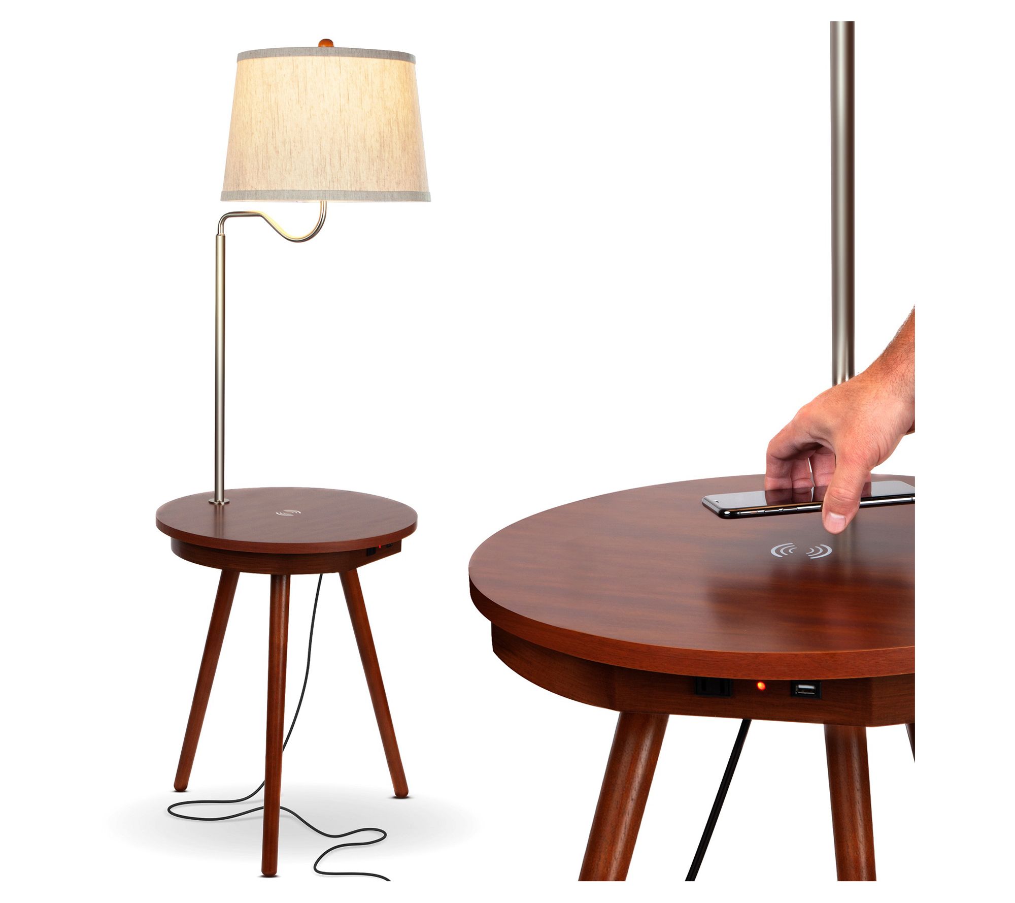 Brightech Owen 56 in. LED Shelf Table Lamp