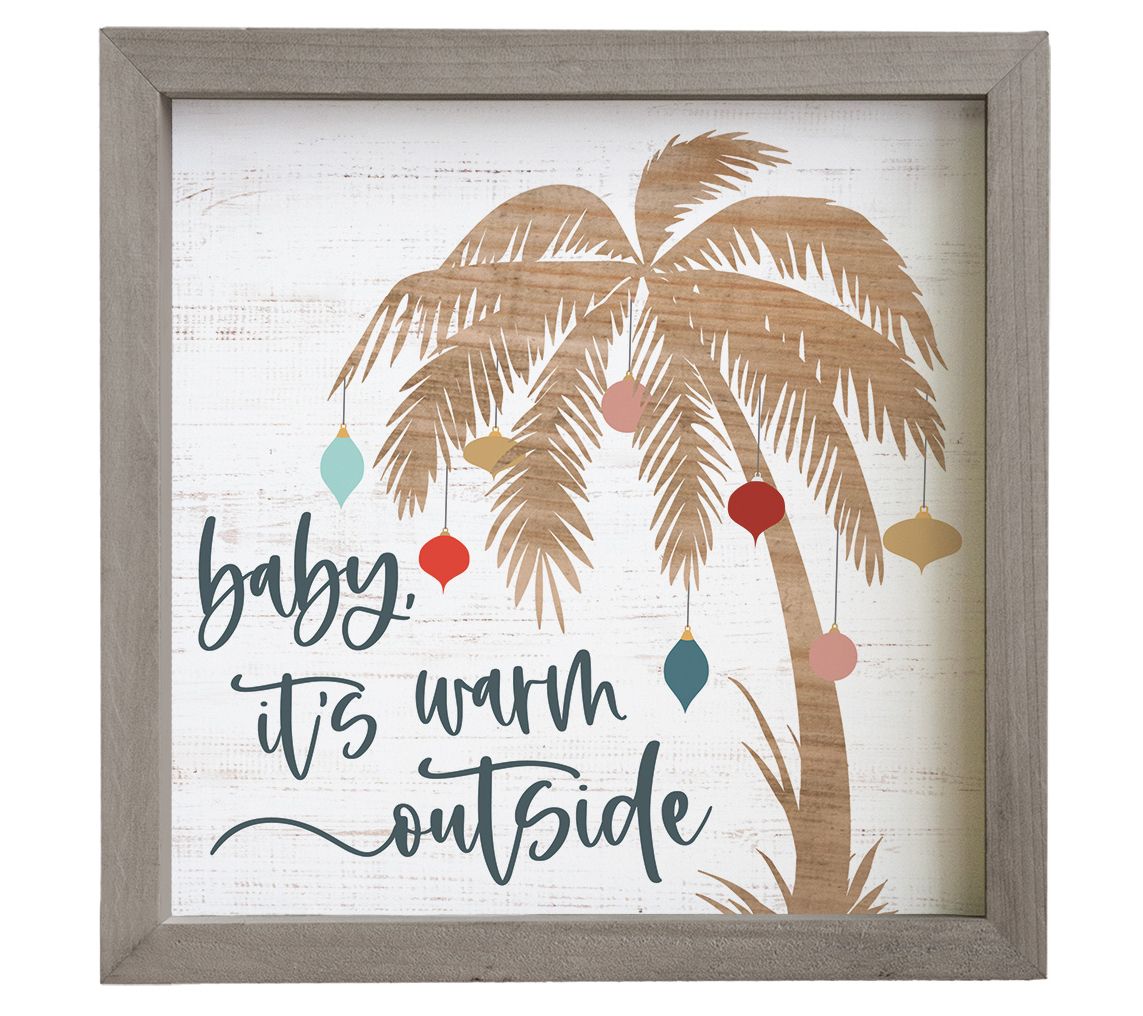 Sincere Surroundings 10" Baby It's Warm Rustic Frame