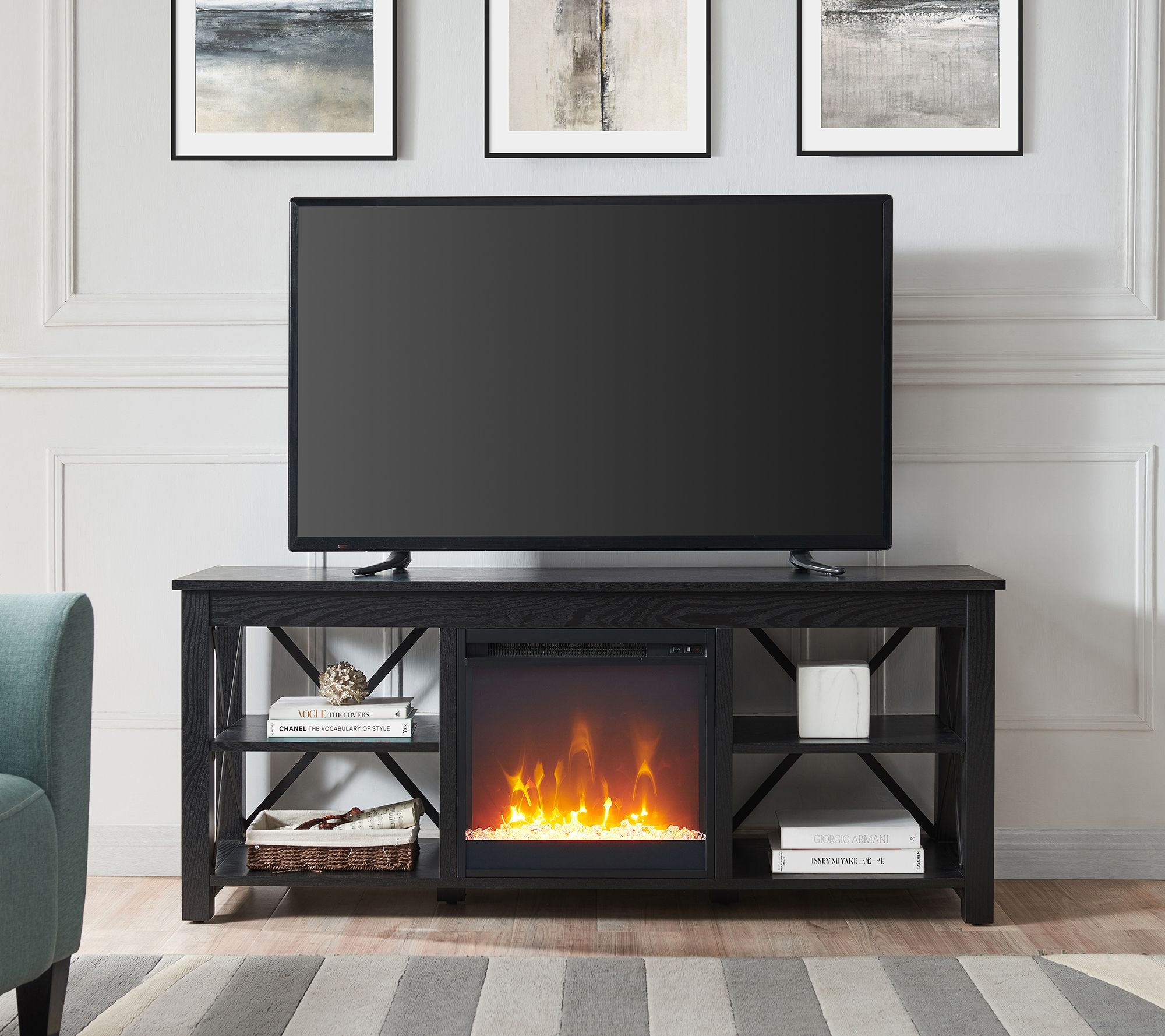 Classic Flame Cottonwood Fireplace TV Stand forTVs up to 55