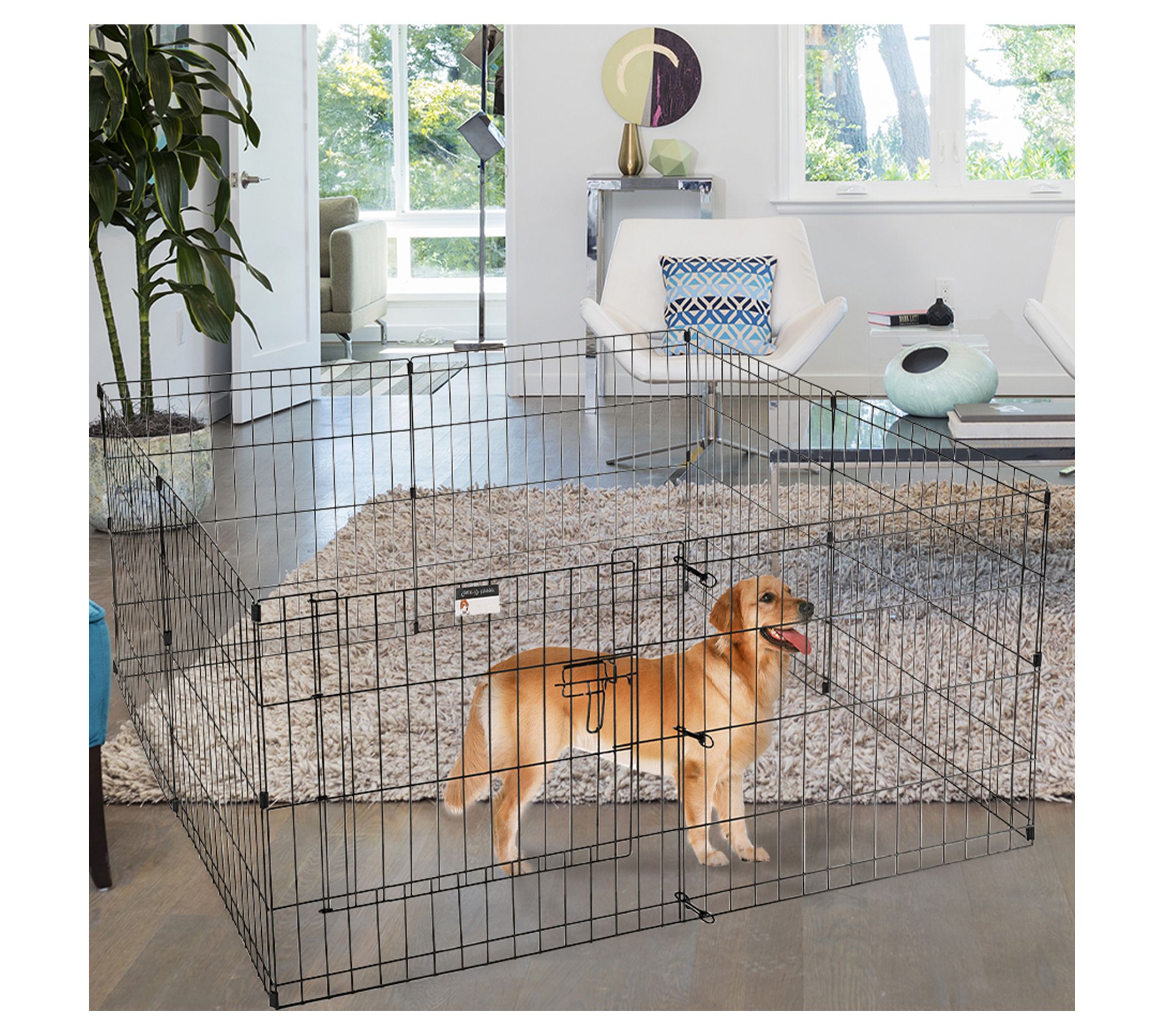 Petmaker Foldable Indoor/Outdoor Metal ExercisePlay Pen