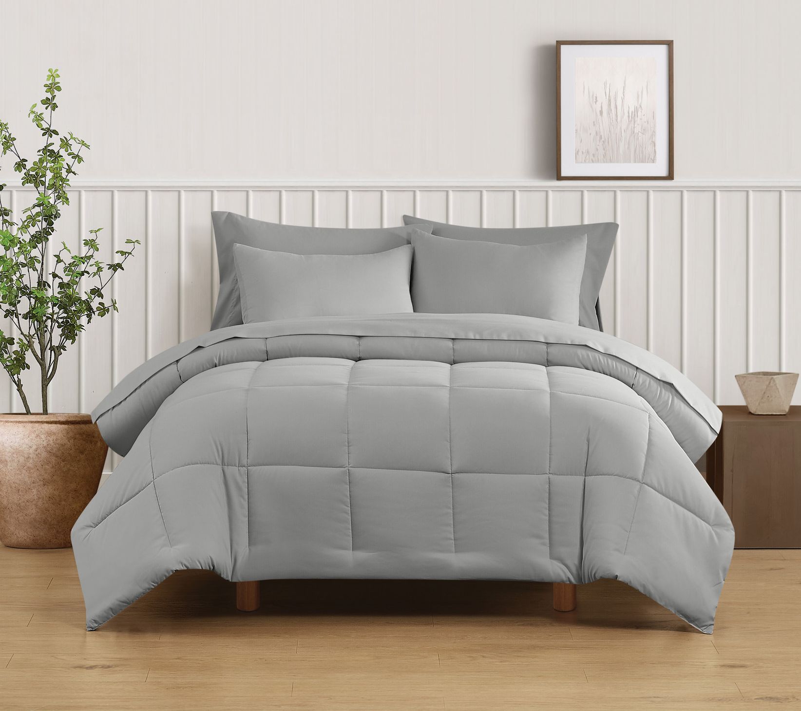 Truly Soft Green Solid Twin/Twin XL 2 Piece Comforter Set