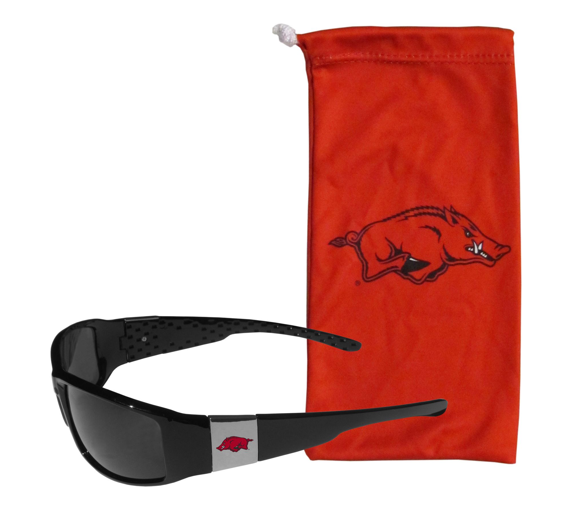 Siskiyou Sports College Chrome Wrap Sunglasses and Bag