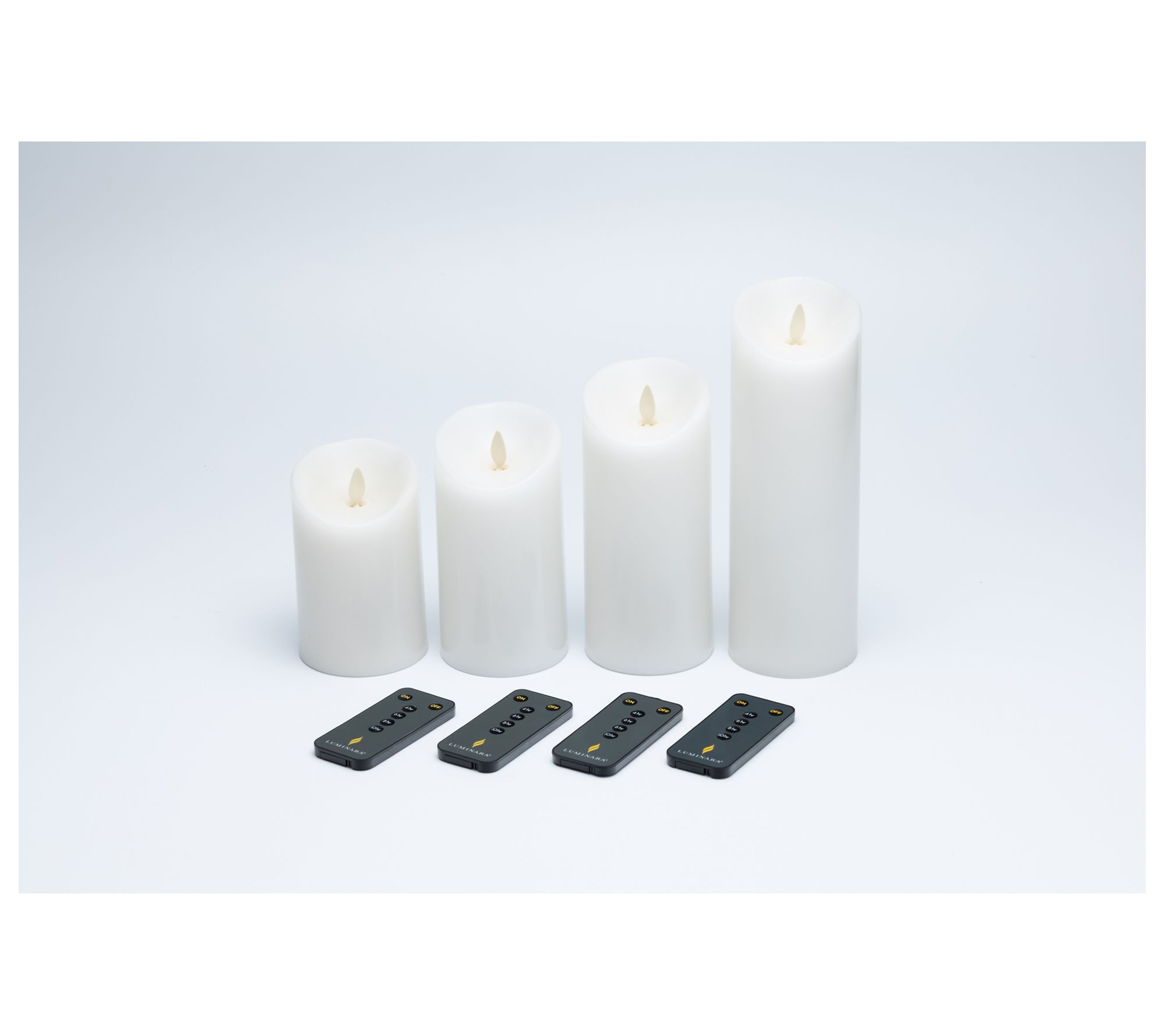 Luminara Set of (4) 3.0" D Flameless Candles inGift Boxes