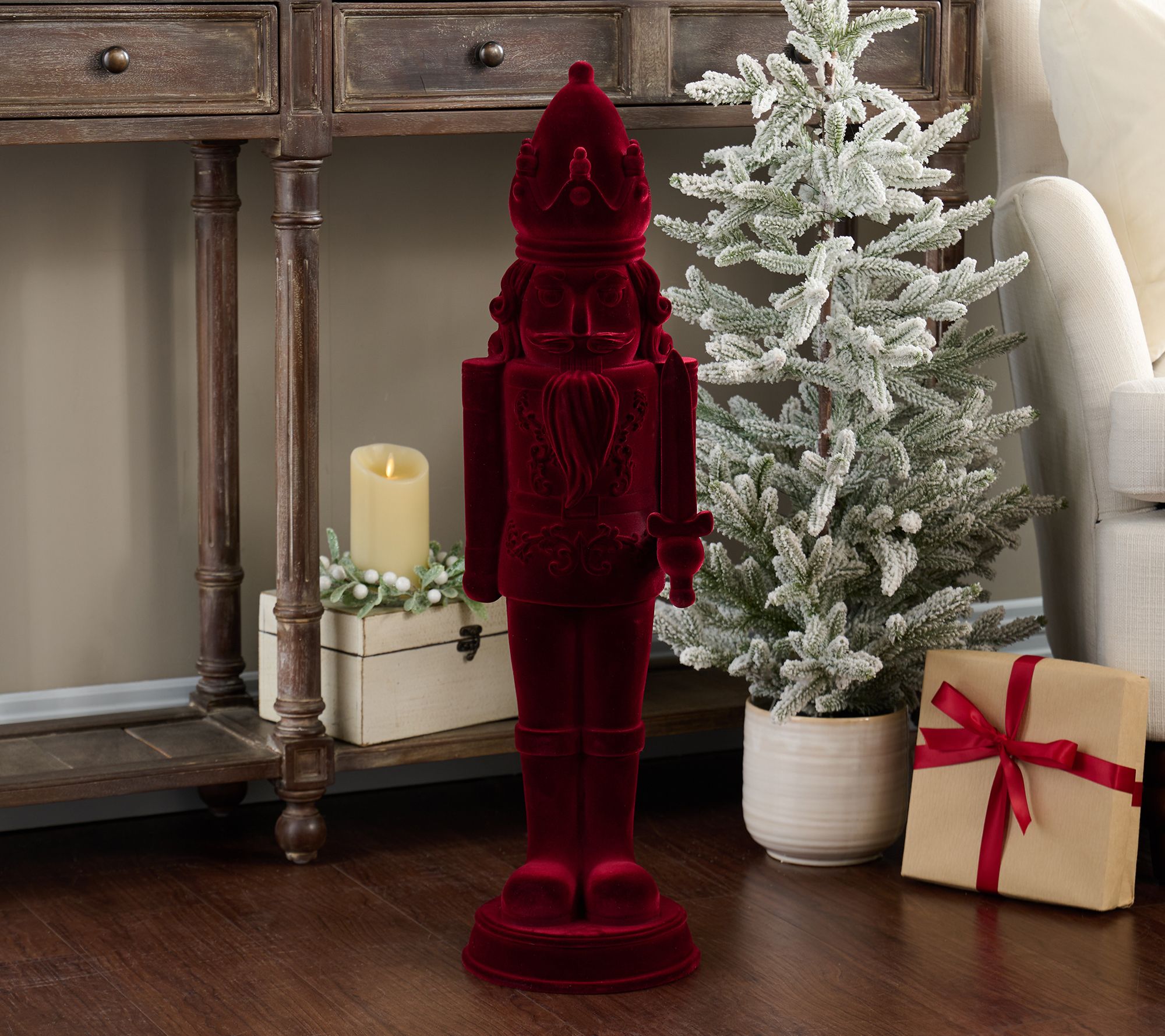 Fierce Home Oversized 29" Velvet Nutcracker