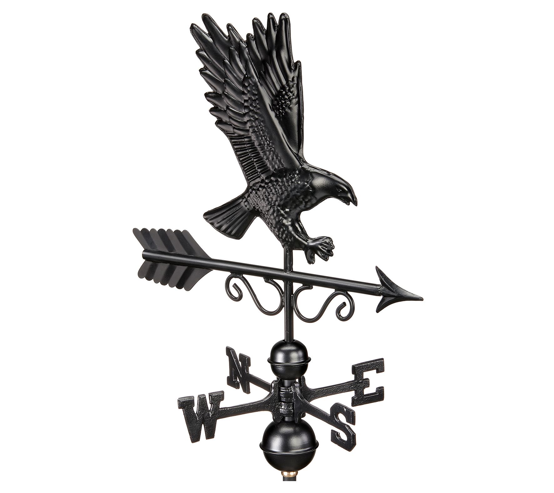 Majestic Eagle Weathervane - Black Finish by Good Directions
