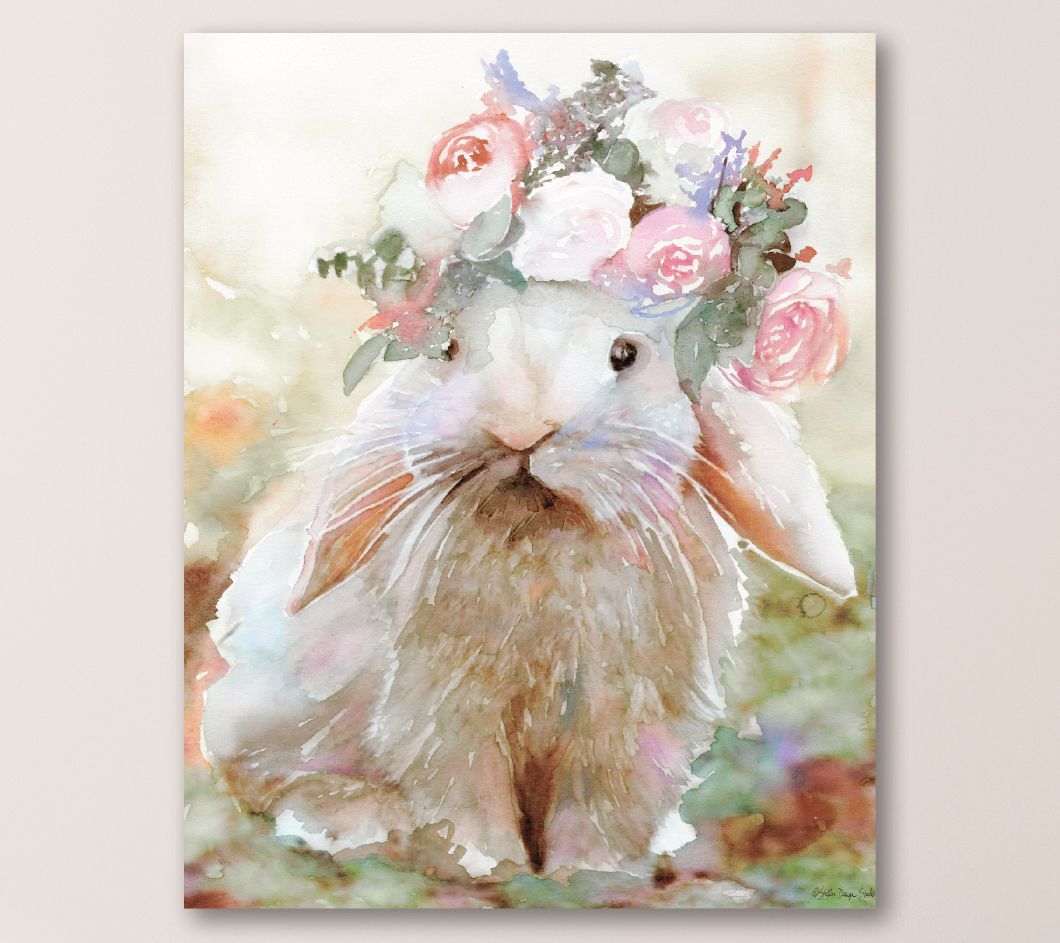 Courtside Market Bunny Sophie 30x40 Canvas WallArt