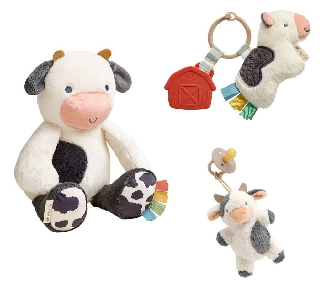 Itzy Ritzy Cow Plus, Pacifier & Teether Set