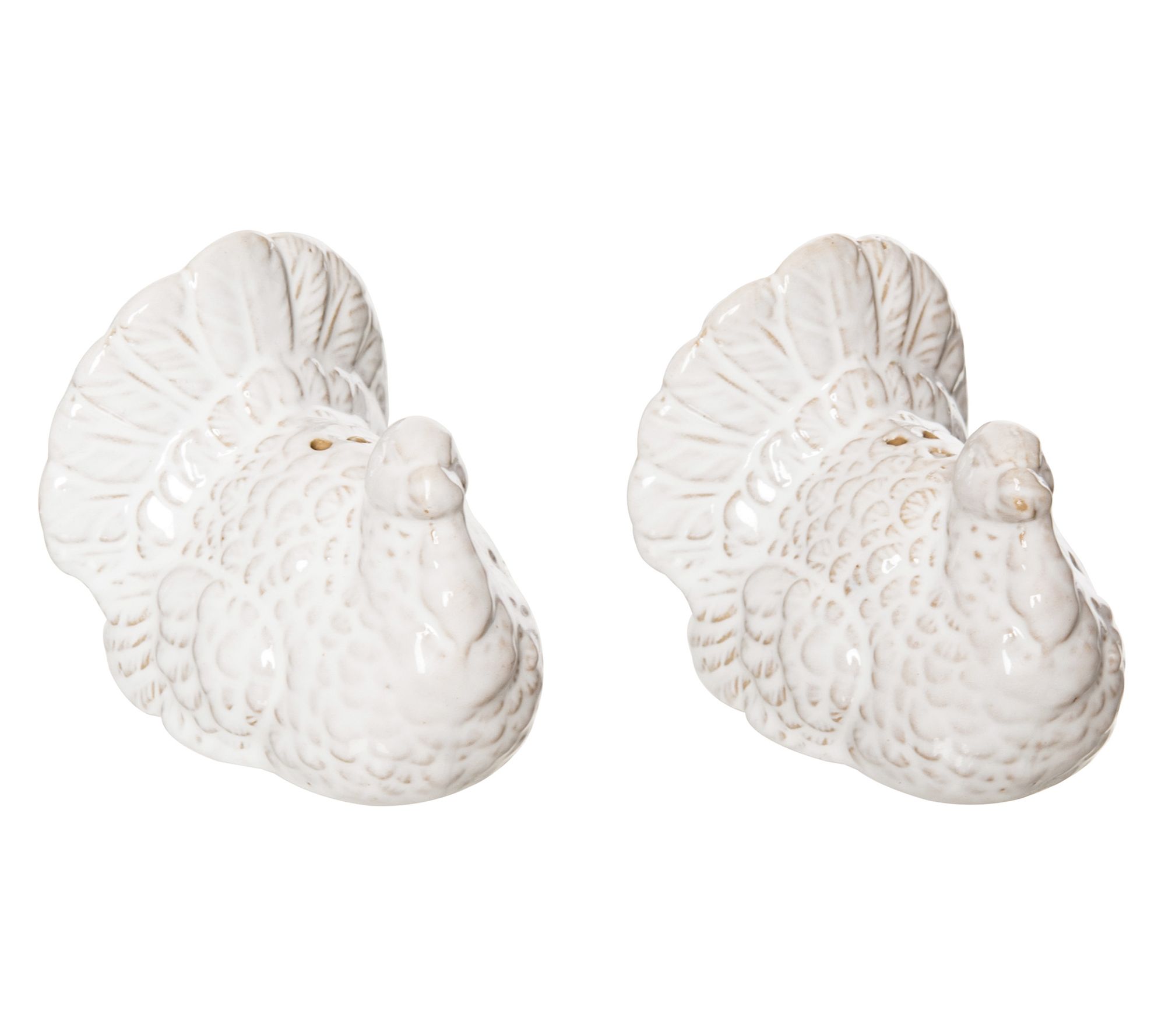 White Turkey Salt & Pepper Shaker by Valerie