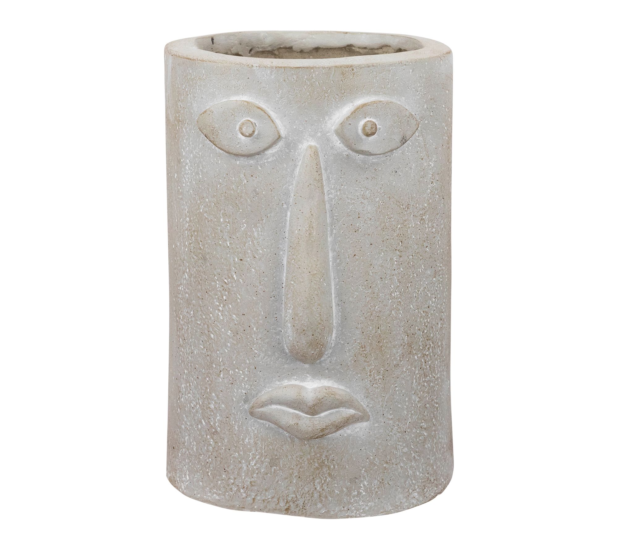Northlight Large Abstract Face Ceramic OutdoorGarden Planter