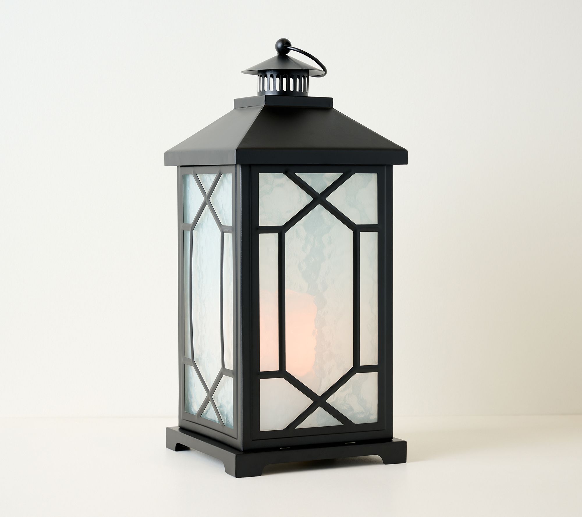 18" Flickering Flame Old World Lantern by Valerie