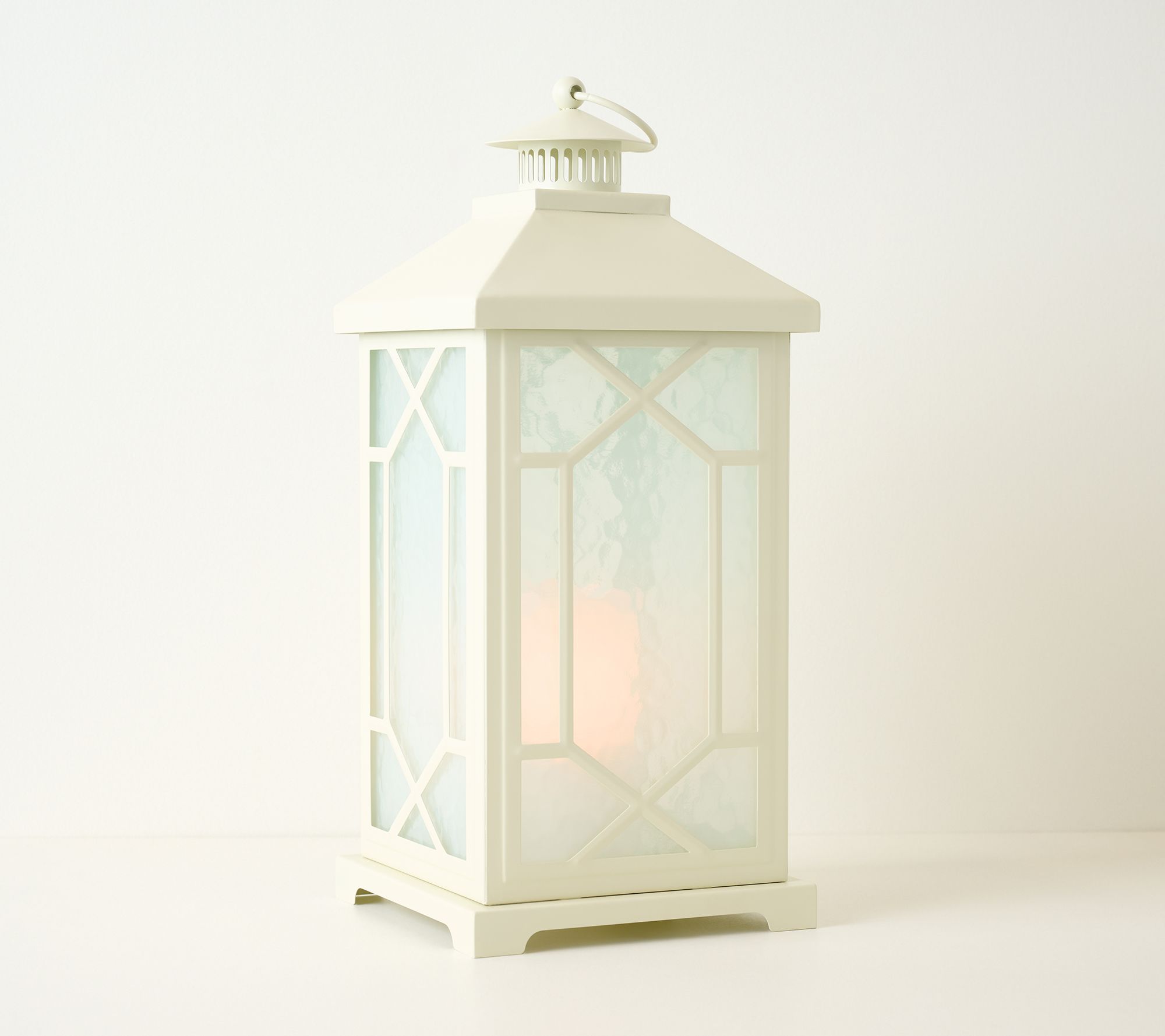 18" Flickering Flame Old World Lantern by Valerie