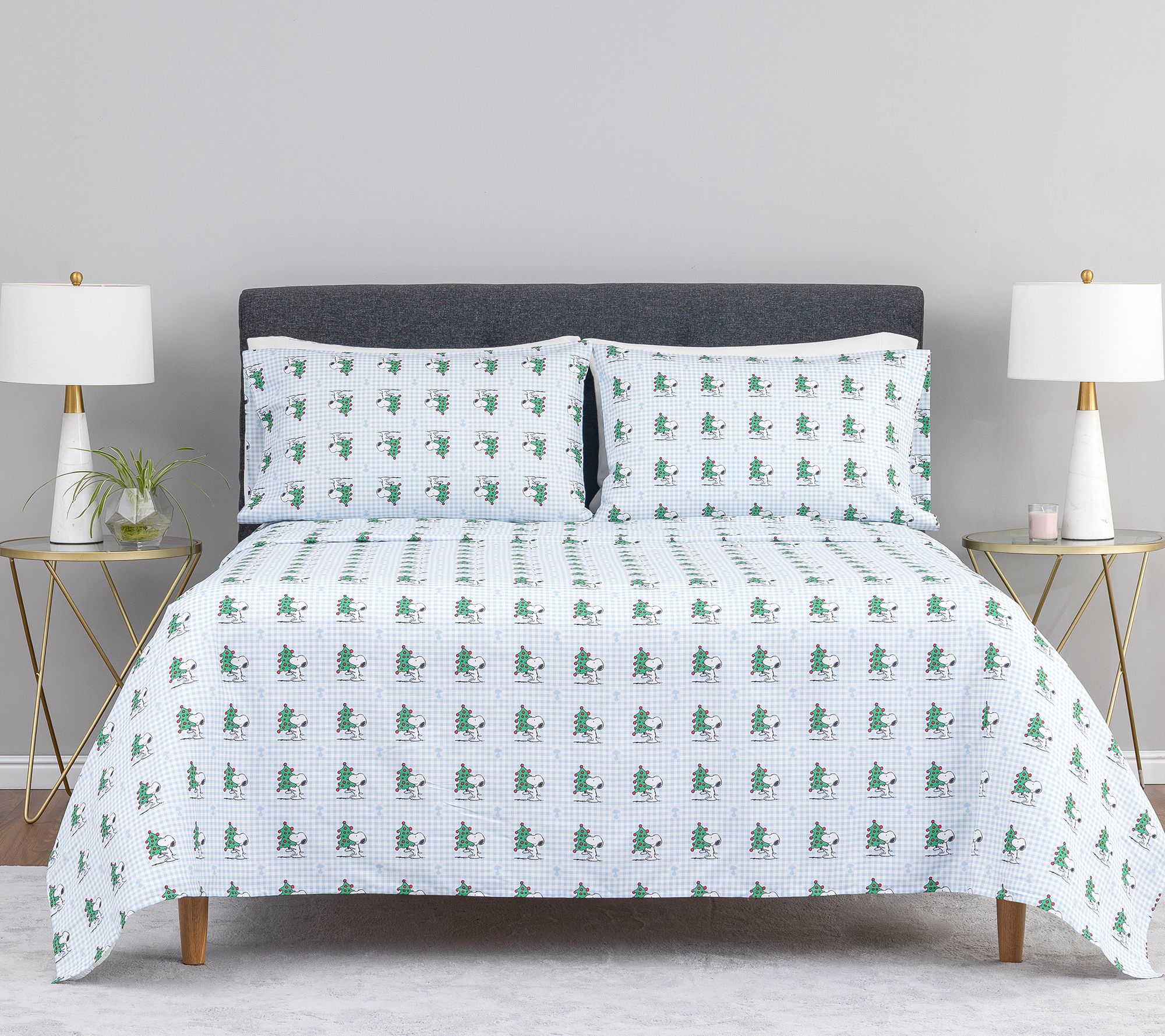 Berkshire Peanuts Holiday Sheet Set- Full