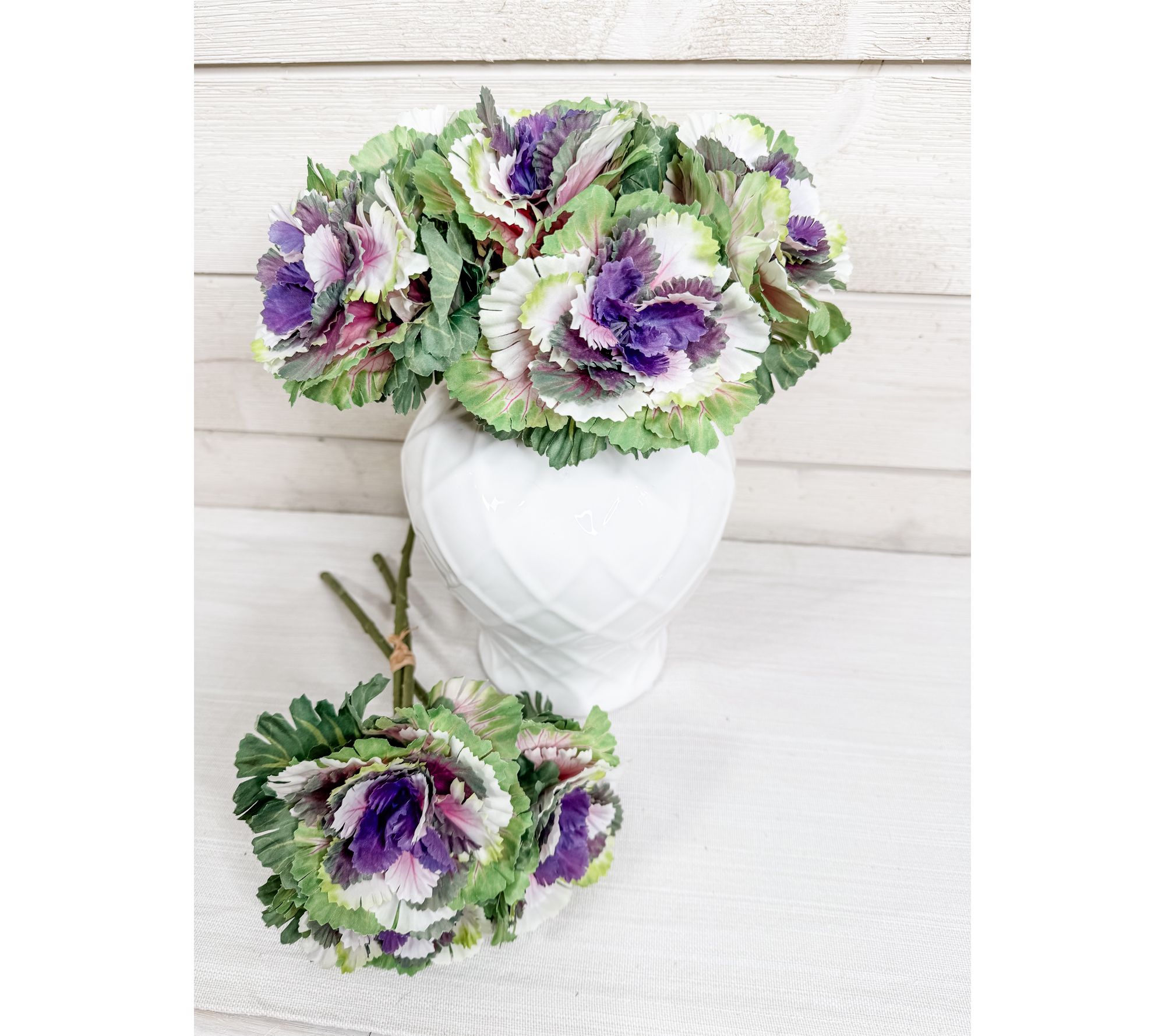 "As Is" Simply Stunning Set of 3 Cabbage Stems by Janine Graff