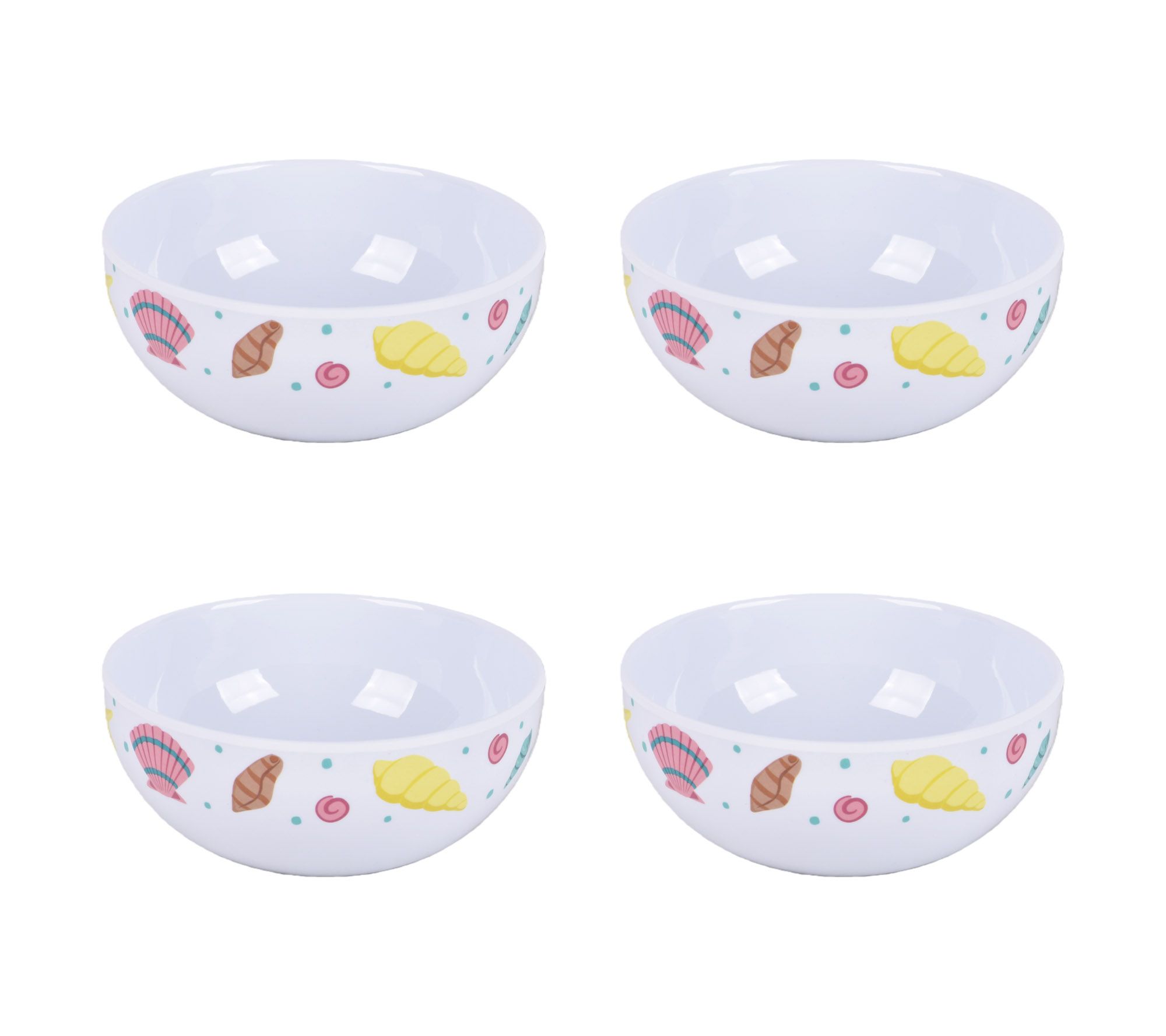 "As Is" Temp-tations Seasonal Set/4 18-oz Melamine Bowls