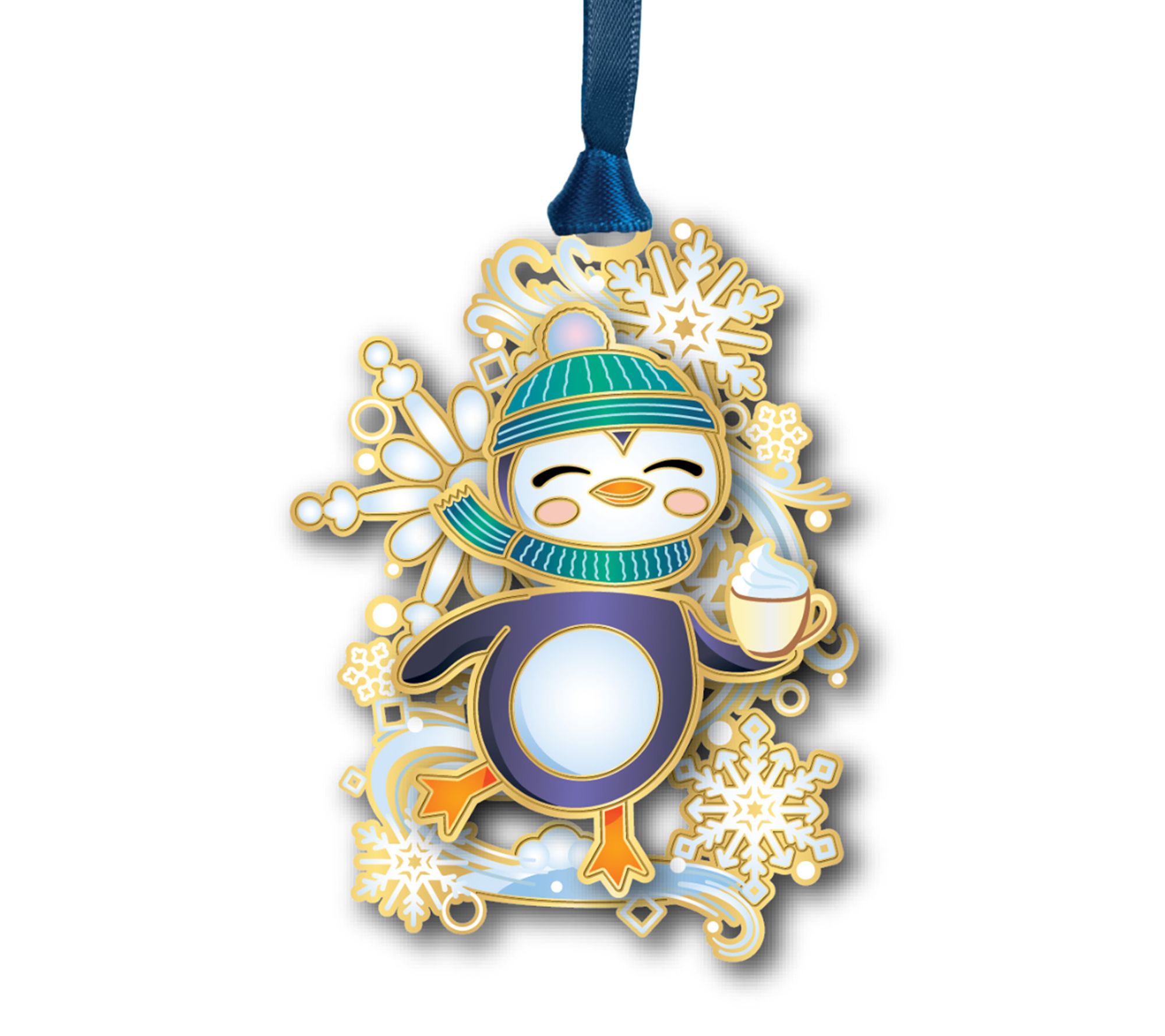 Beacon Designs Whimsical Cozy Penguin Ornament