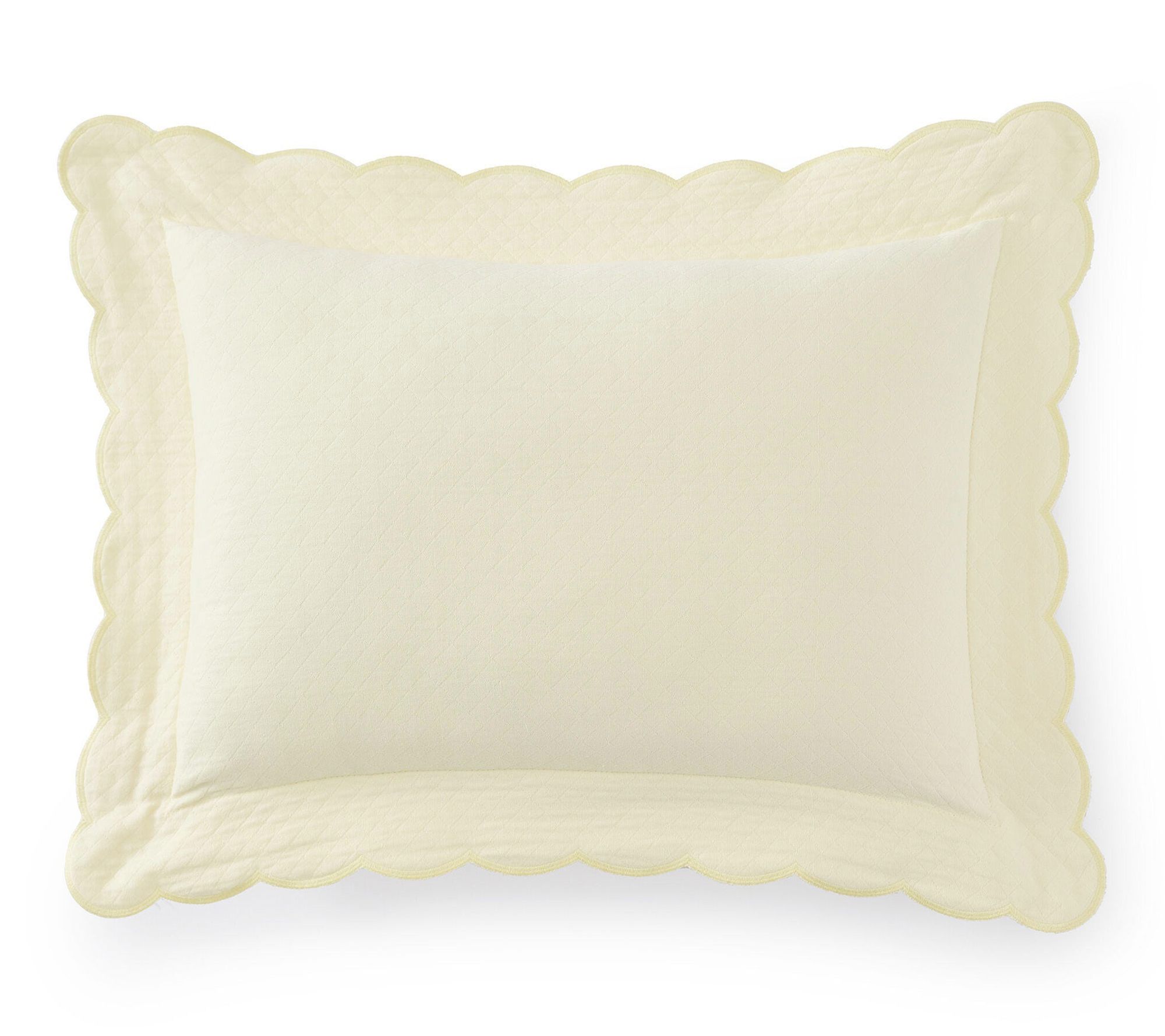  Martha Stewart Signature Scallop Yellow 12" X 16" Dec Pillow