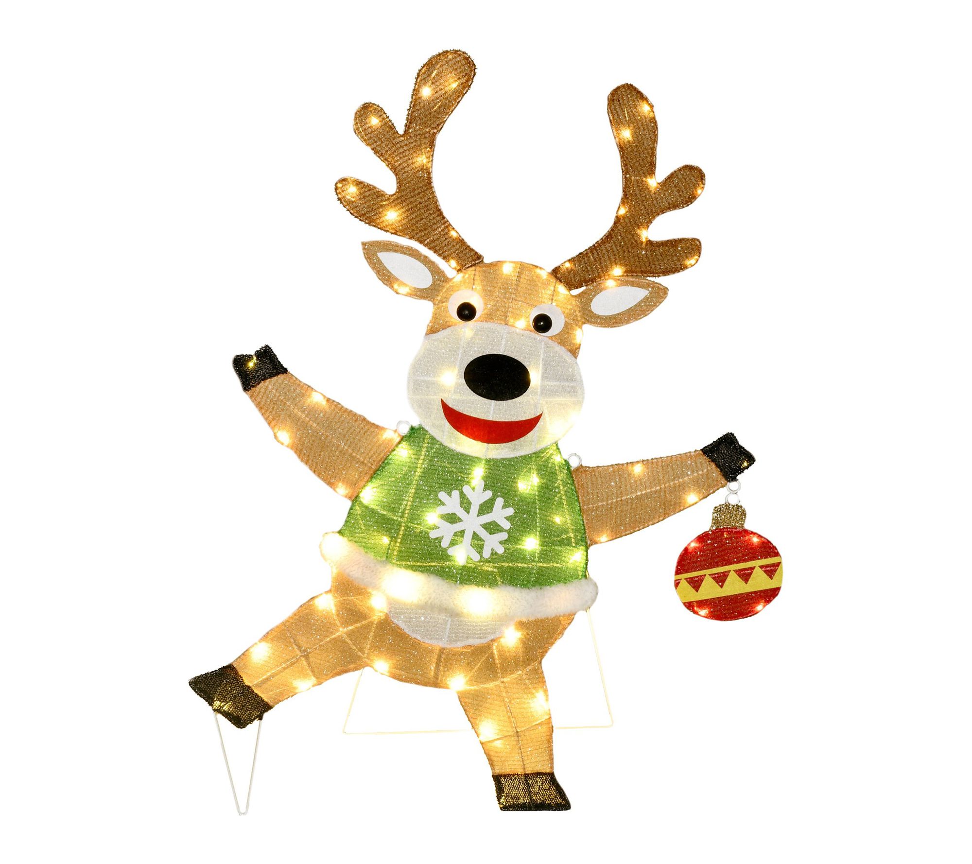Fraser Hill Farm 3-Ft. Light-Up LED Reindeer