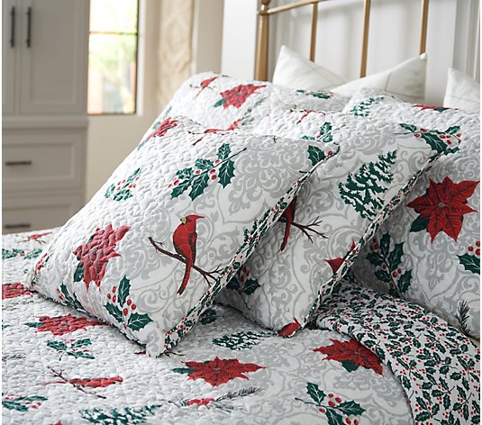 Home Reflections Holiday Motif Set of 2 Pillows