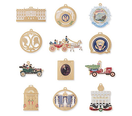 The White House Christmas Replica Ornament Miniatures Set