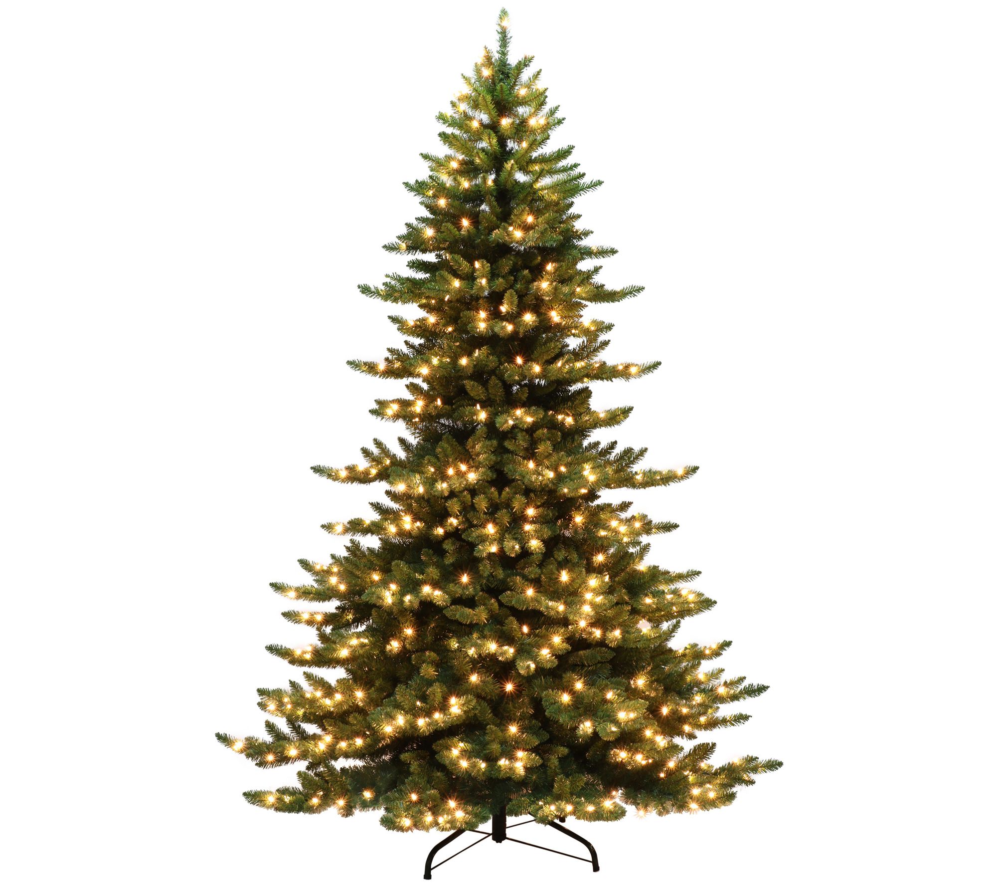 7.5' Pre-Lit LED Monterey Spruce Artificial Christmas Tree, Warm White Lights by Christmas Central