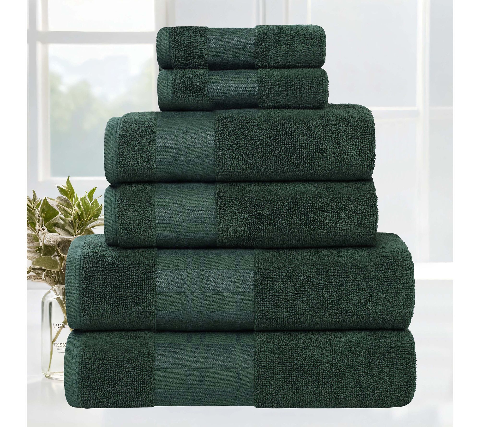 Superior Larissa Cotton 6-Piece Ultra-Soft Towe l Set