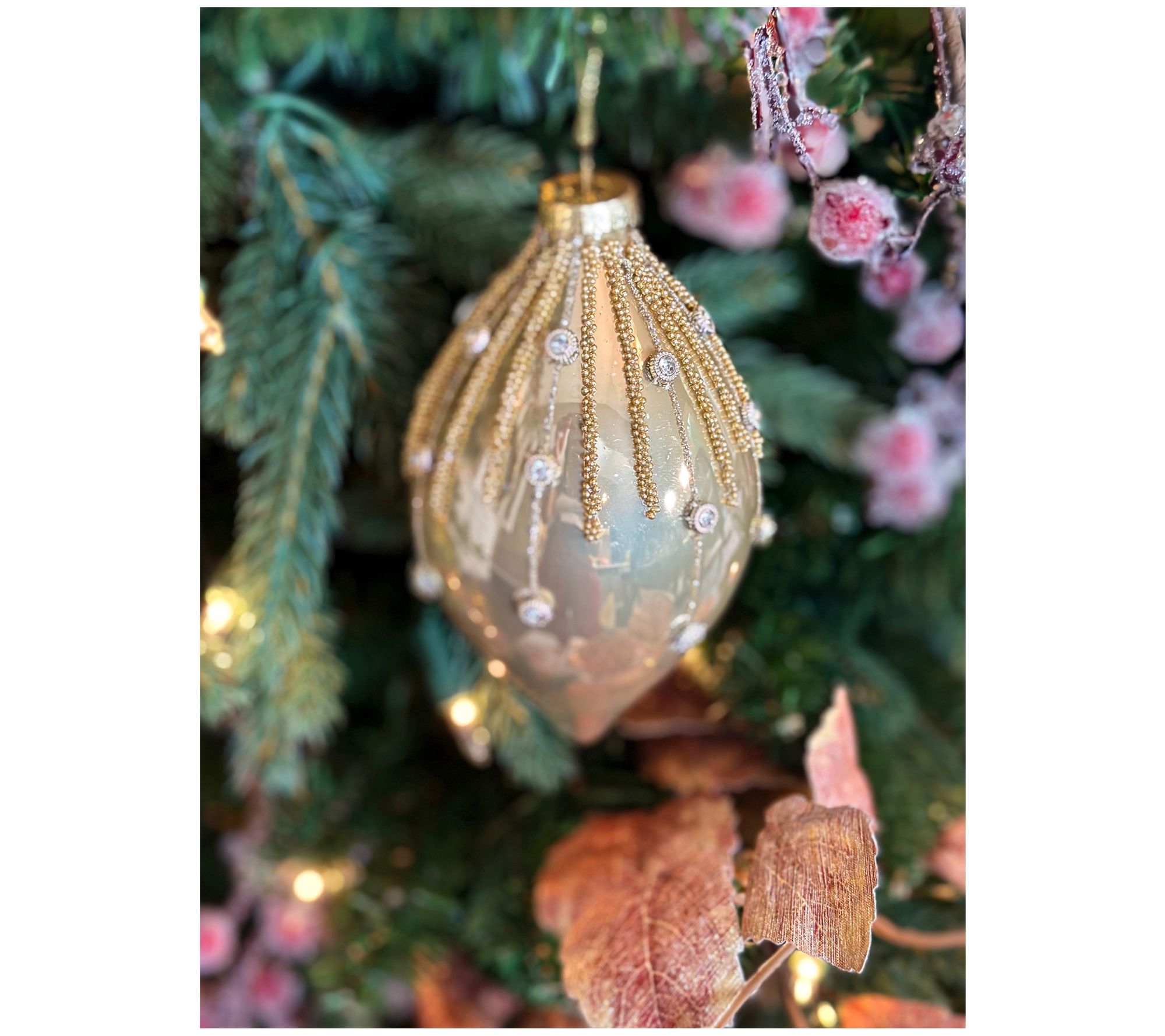 Simply Stunning Set of 6 Glass Ornaments by Janine Graff - QVC.com