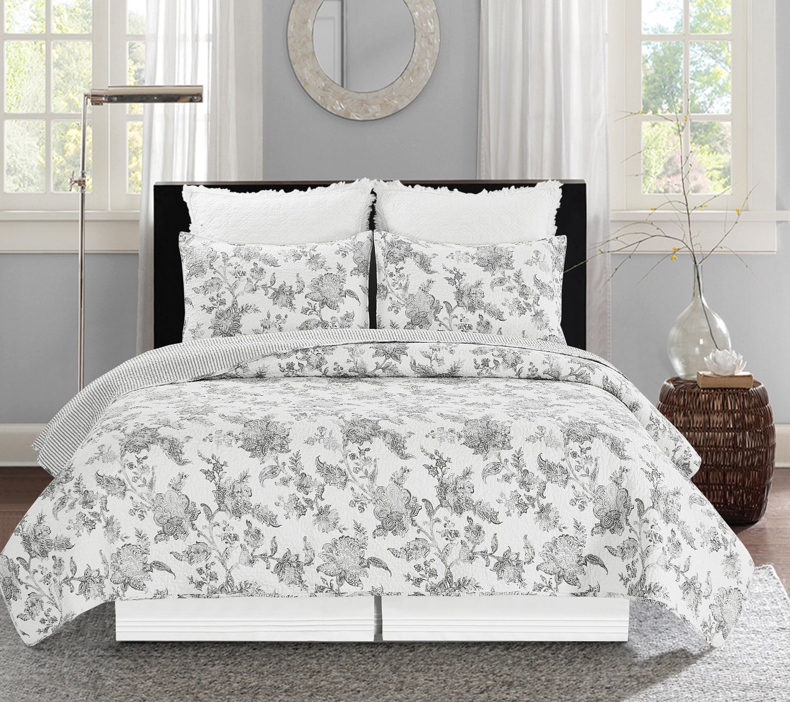 Trina Turk Dream Weaver Cotton Coverlet Set, King - White