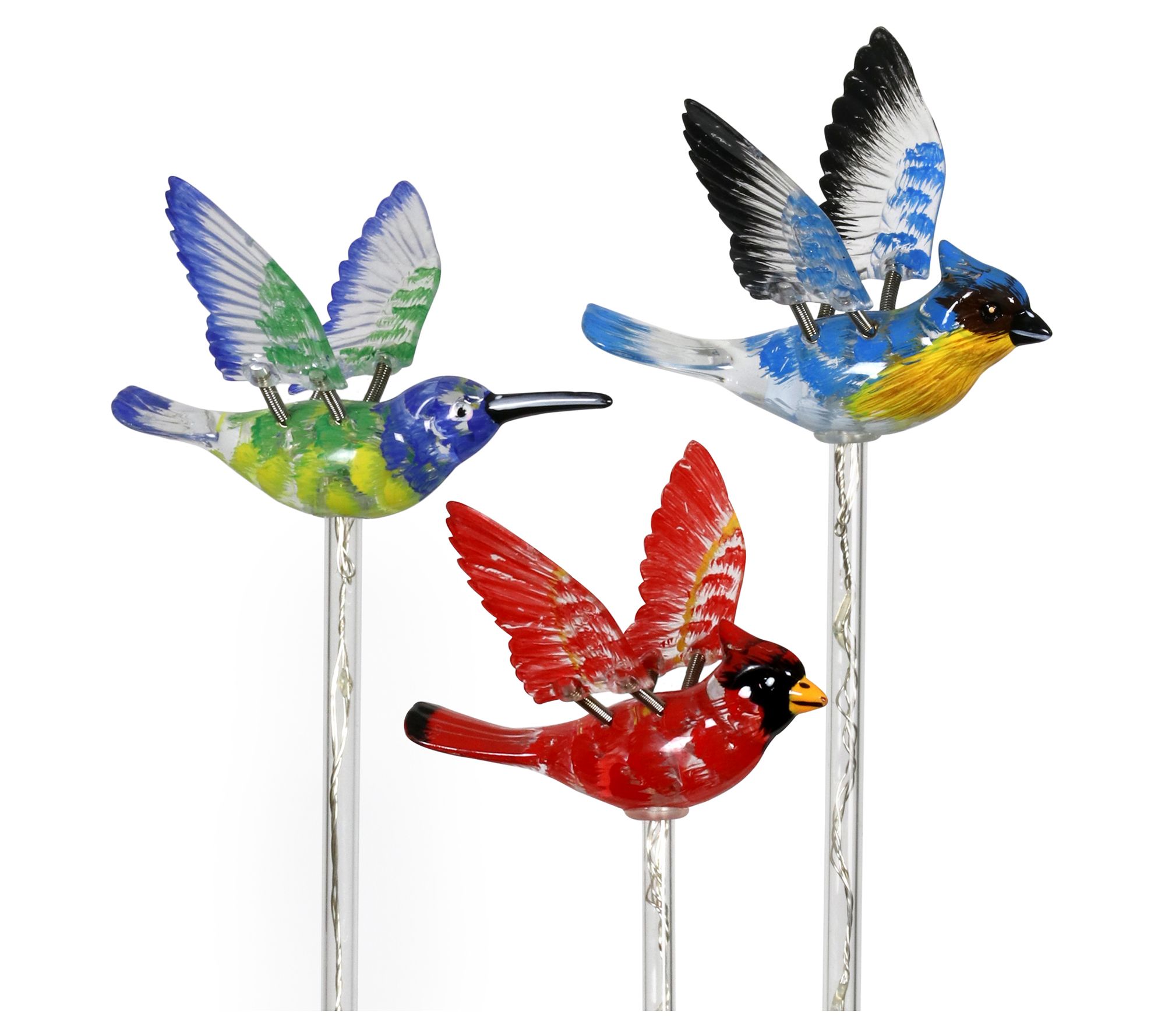 Exhart Solar WindyWing Stake Set of 3