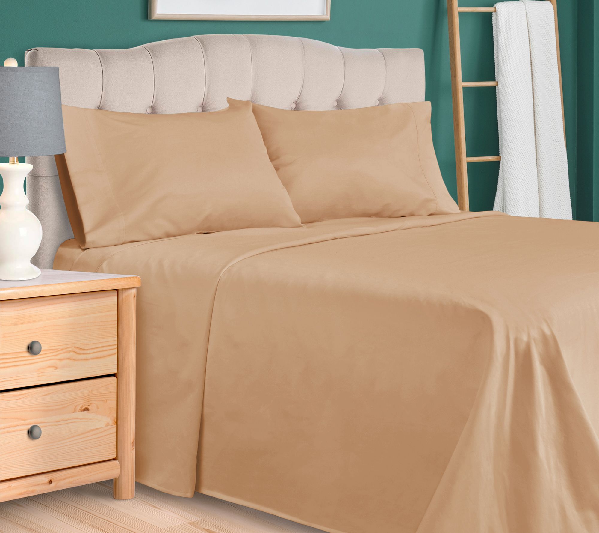 Superior 300 TC Egyptian Cotton Deep Pocket She ets Set, Queen