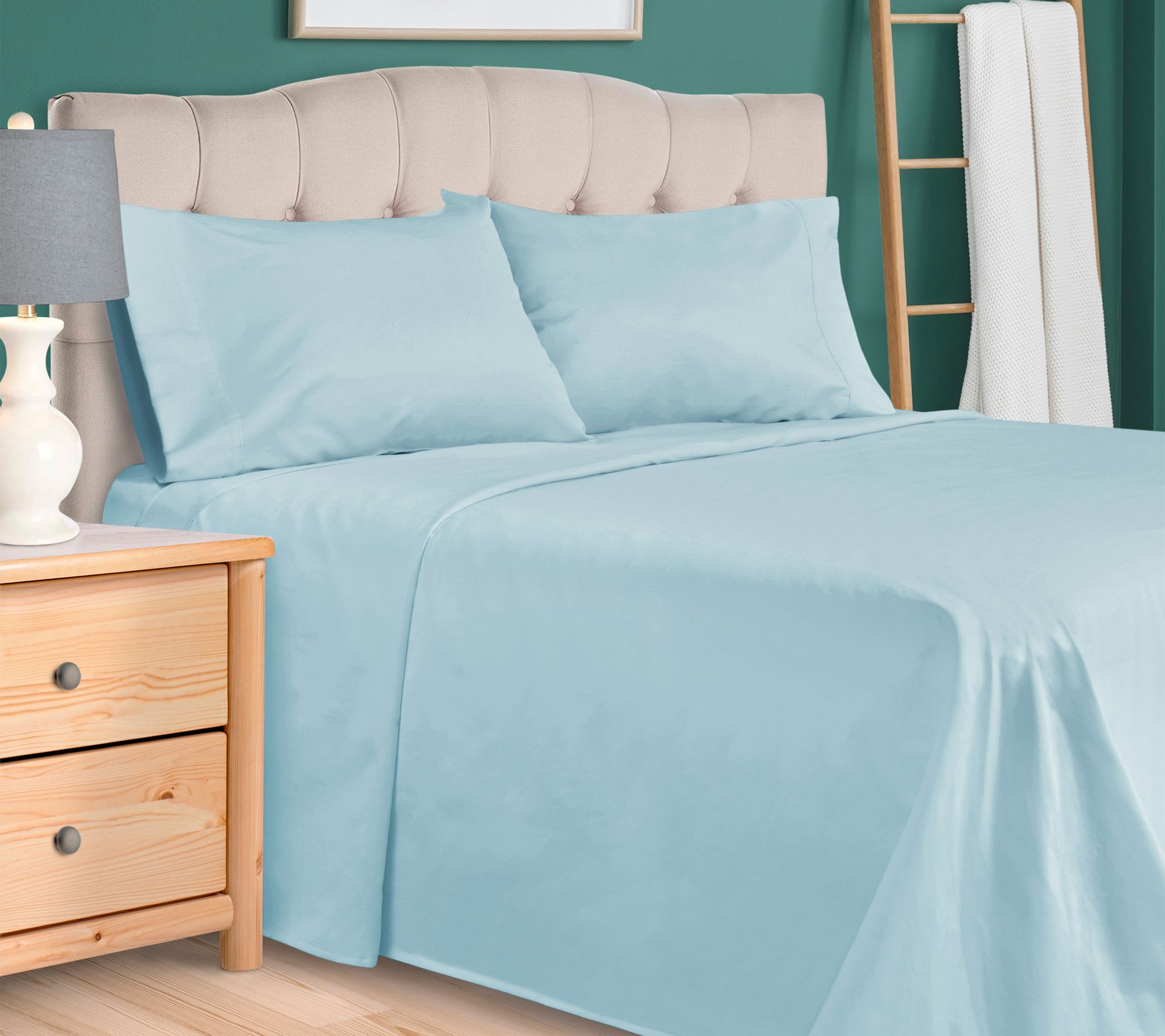 Superior 300 TC Egyptian Cotton Deep Pocket She ets Set, Queen