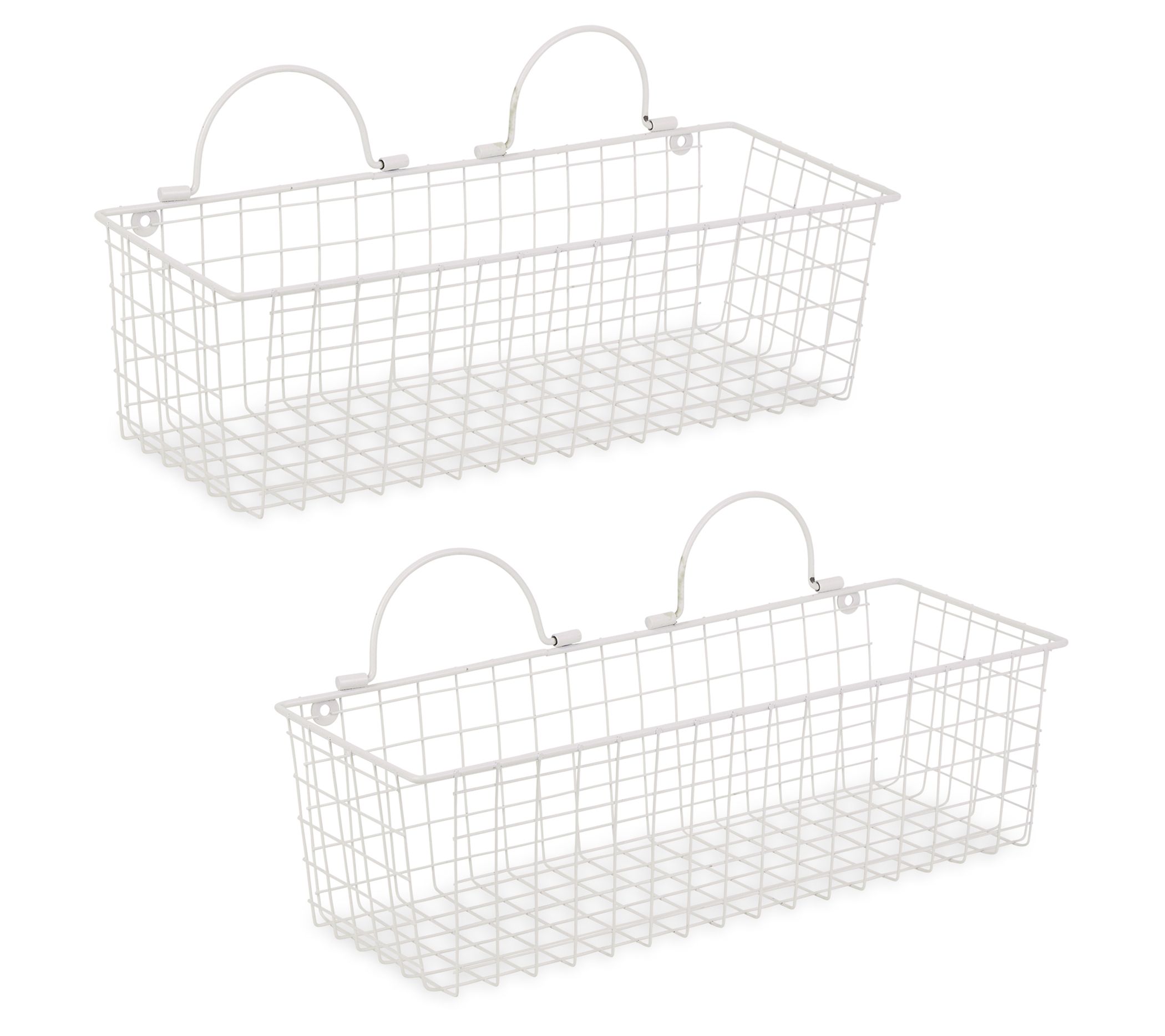 Design Imports Set/2 Medium Wire Wall Basket
