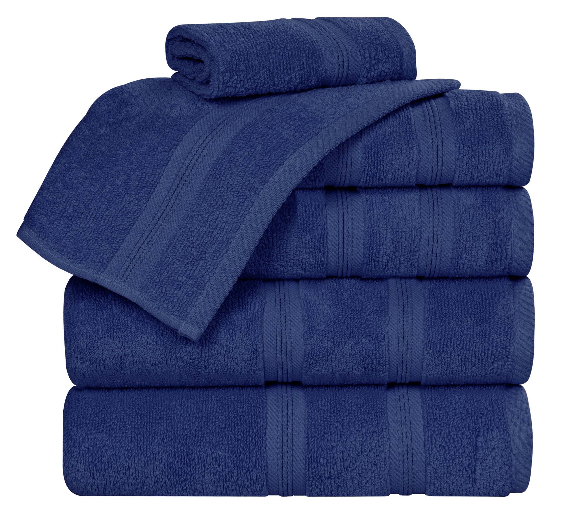 Superior Cotton 6-Piece Zero-Twist Quick-Drying Towel Set