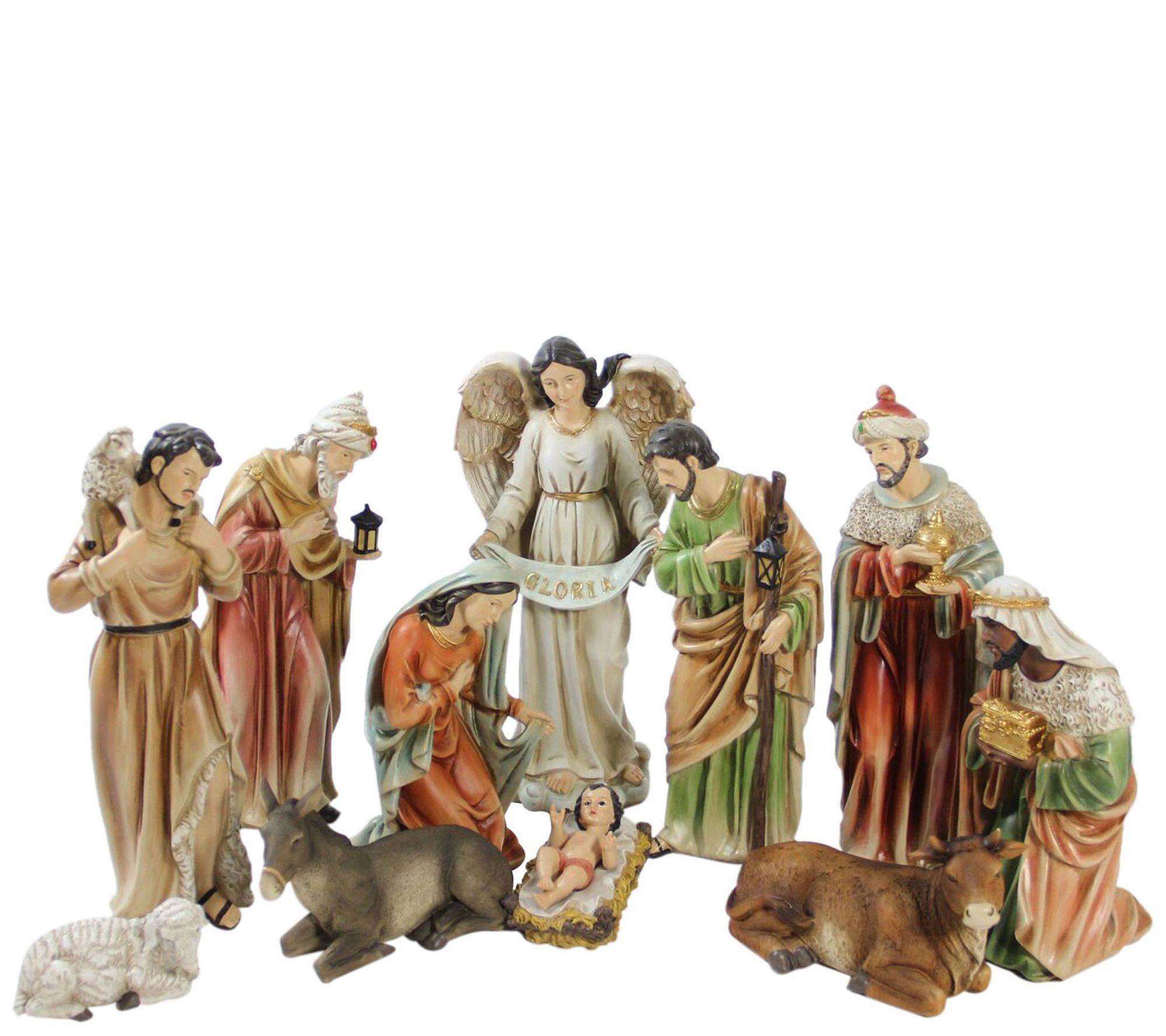 Northlight 11Piece Traditional Christmas Nativity Set  QVC.com