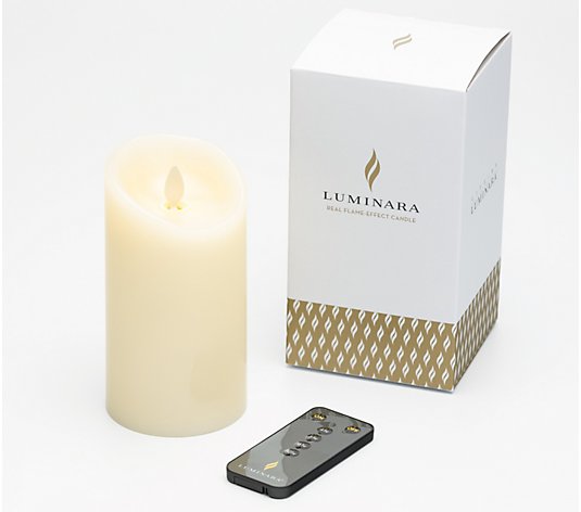 Luminara 6" Unscented Wax Flameless Candle withNew Remote