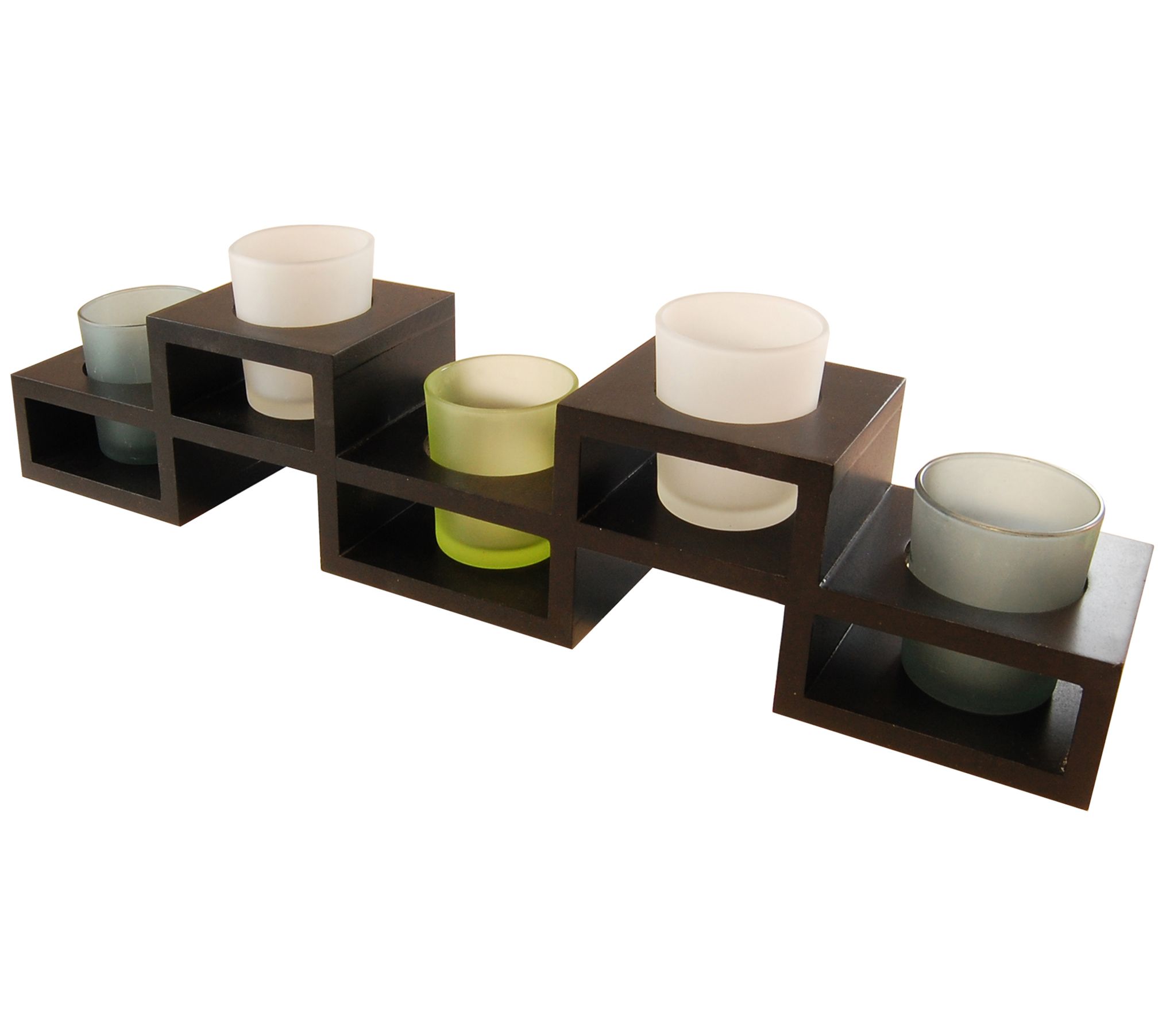 LumaBase Candle Holder with 5 Glass Votive Holders