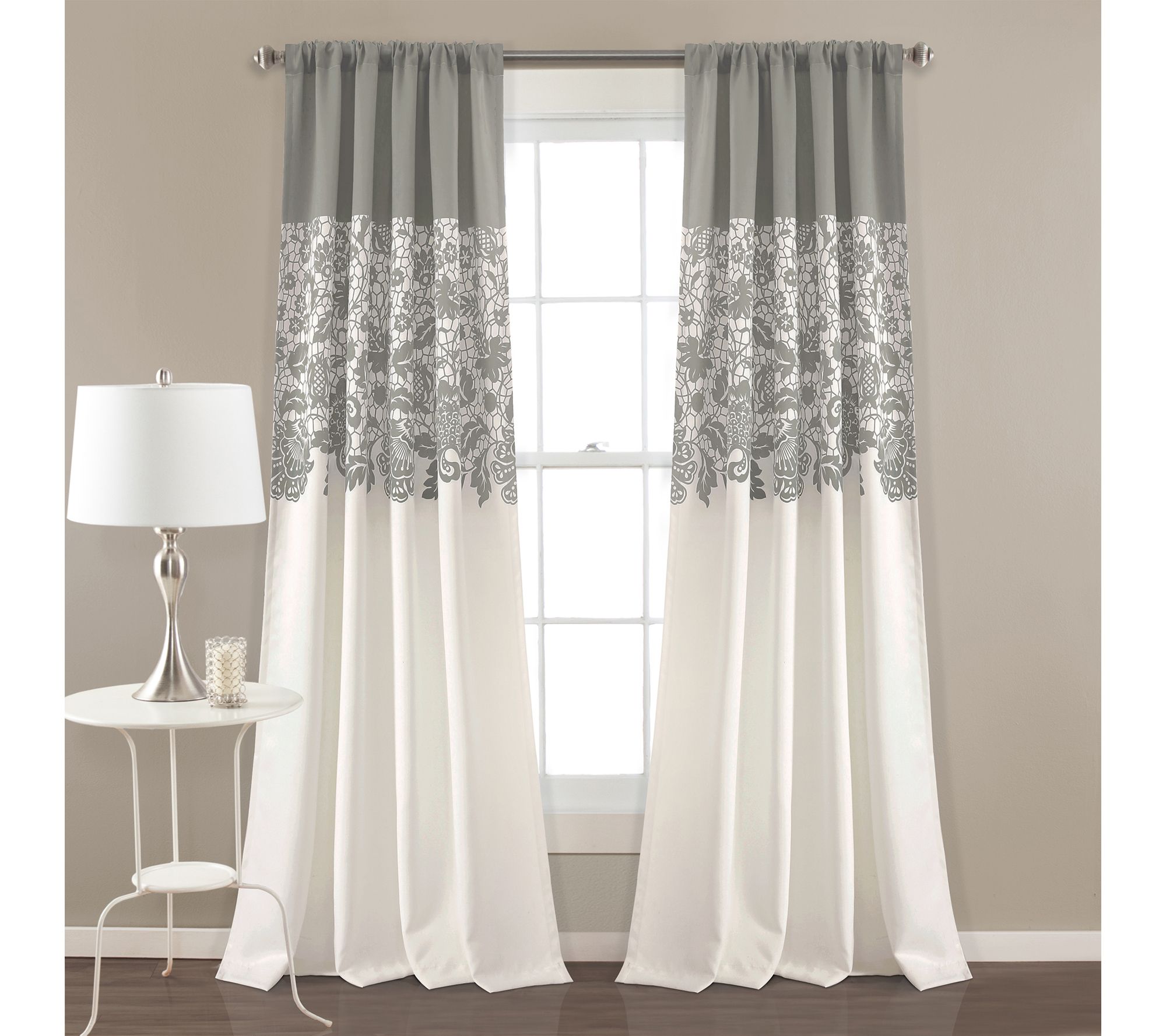 Estate Garden 52"x95" Room Darkening Curtains Set by Lush