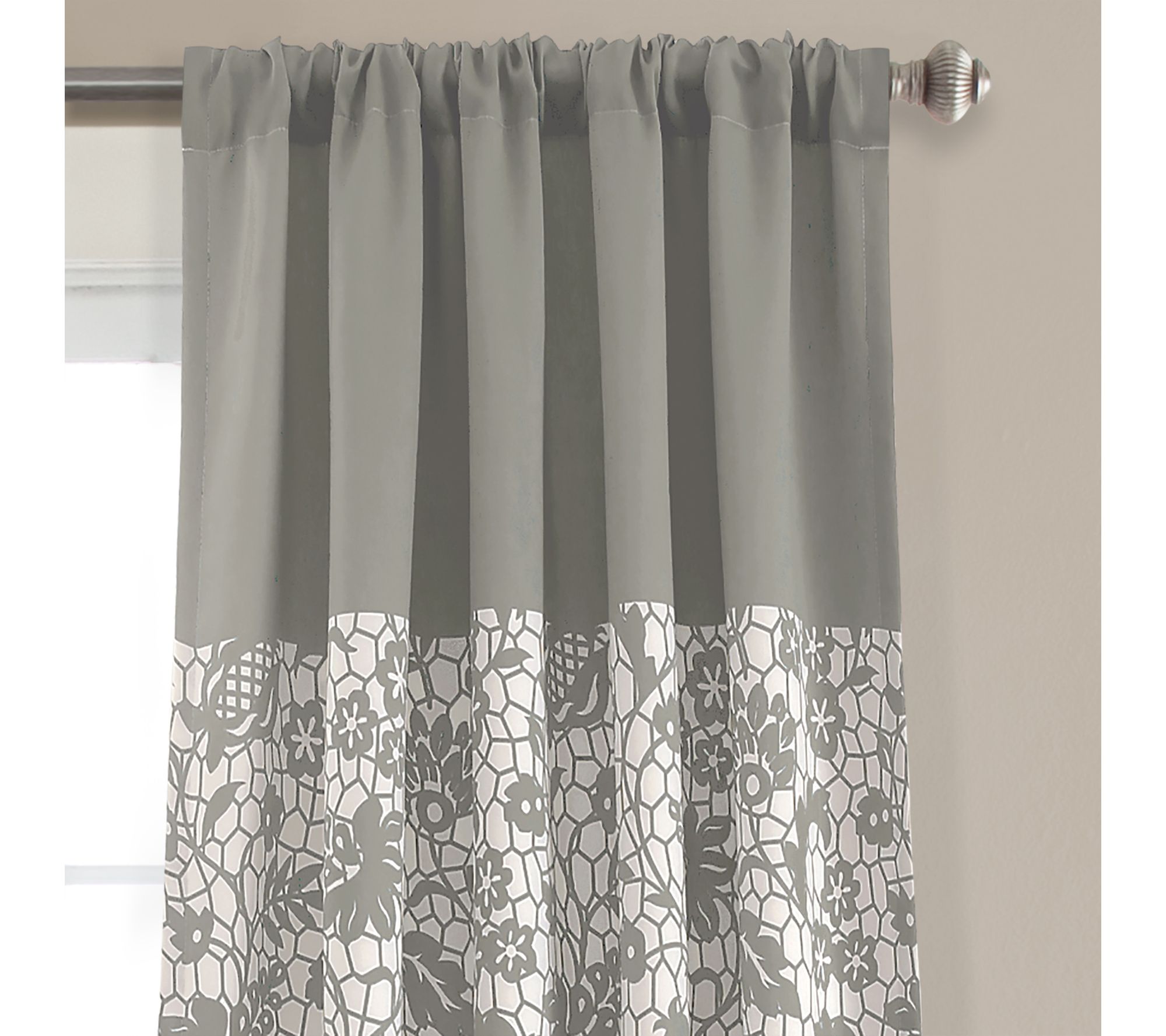 Estate Garden 52"x95" Room Darkening Curtains Set by Lush