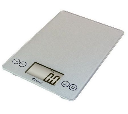 Escali Arti Glass Digital Kitchen Scale, 15 lb