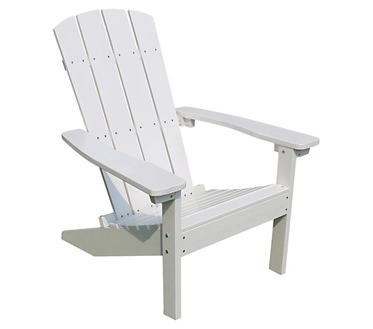 Northbeam Lakeside Faux Wood Adirondack Chair -White