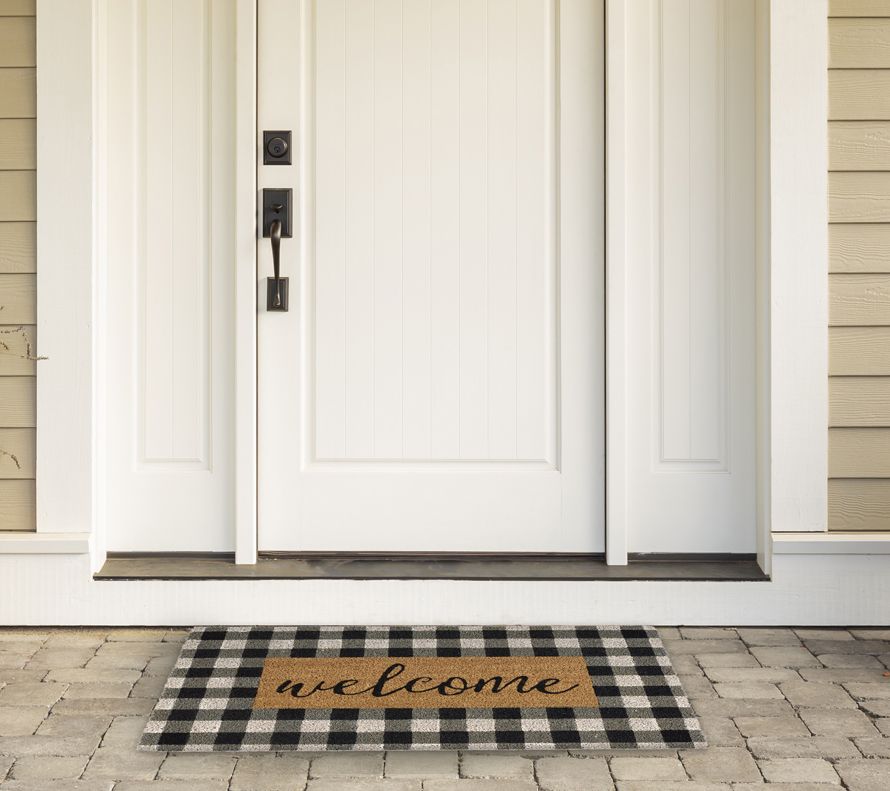 Design Imports Checkers Doormat