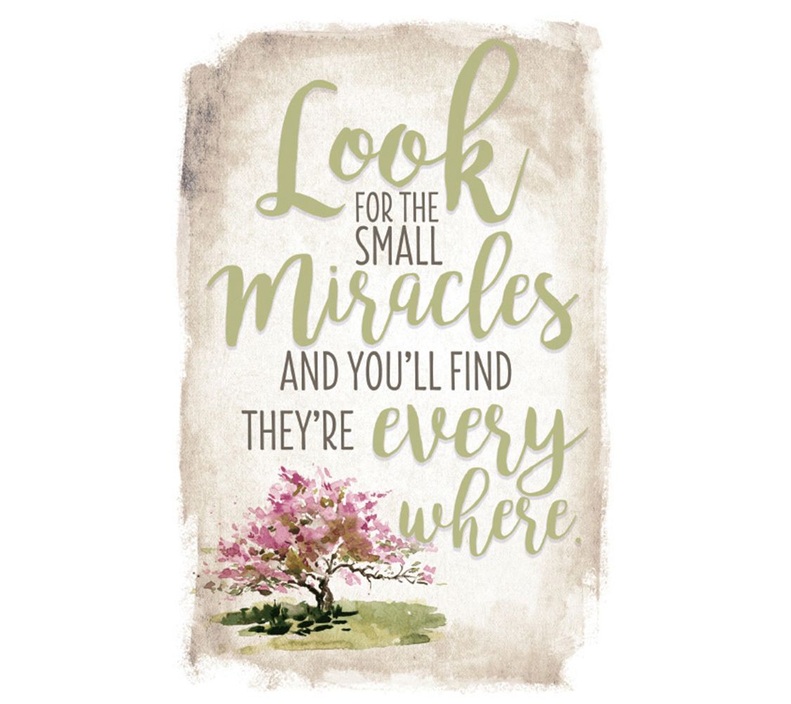 Dexsa Look For Small Miracles New Horizon WoodPlaque, Easel