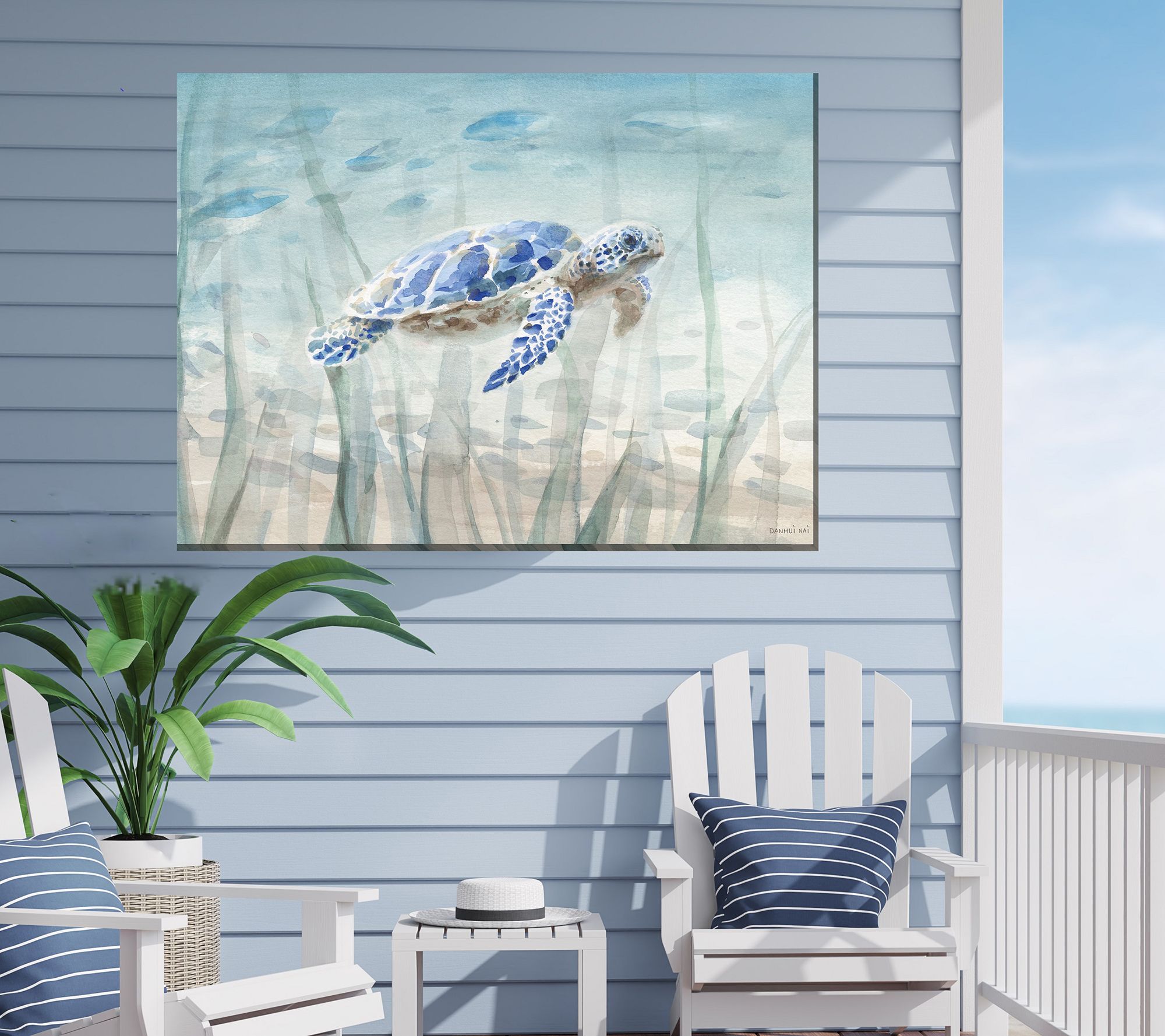 West Of The Wind Under The Sea Outdoor Canvas Art 40x30 - Qvc.com