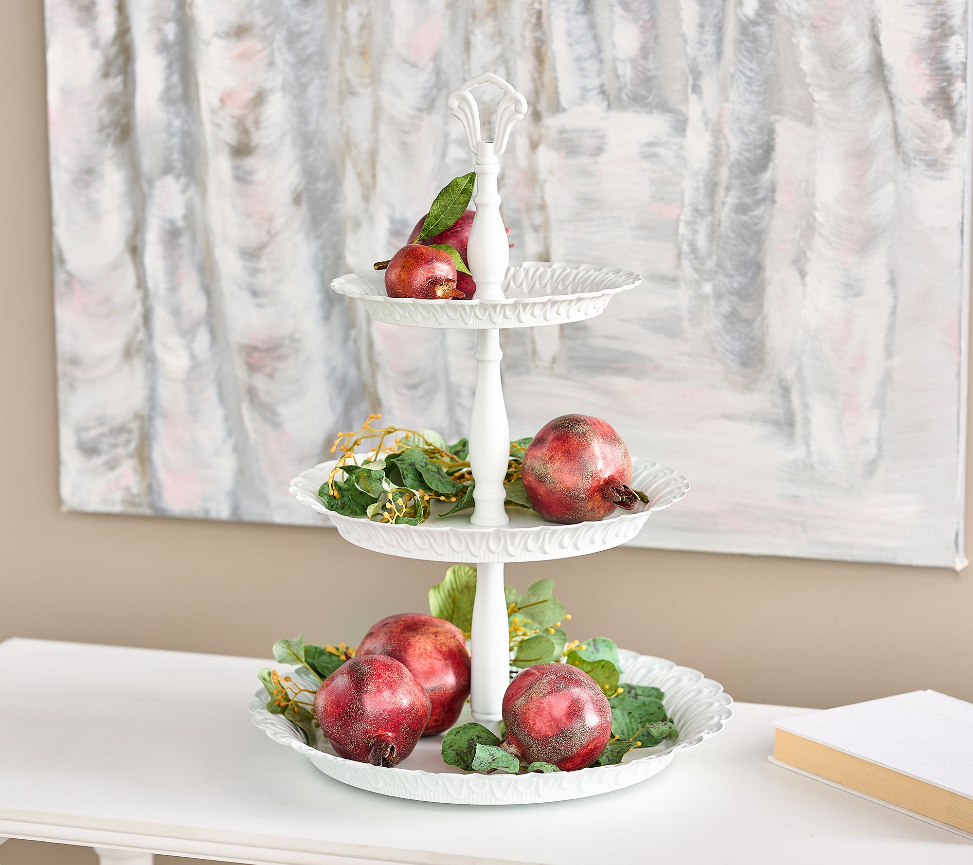 3-Tier Metal Display with Lazy Susan by Valerie