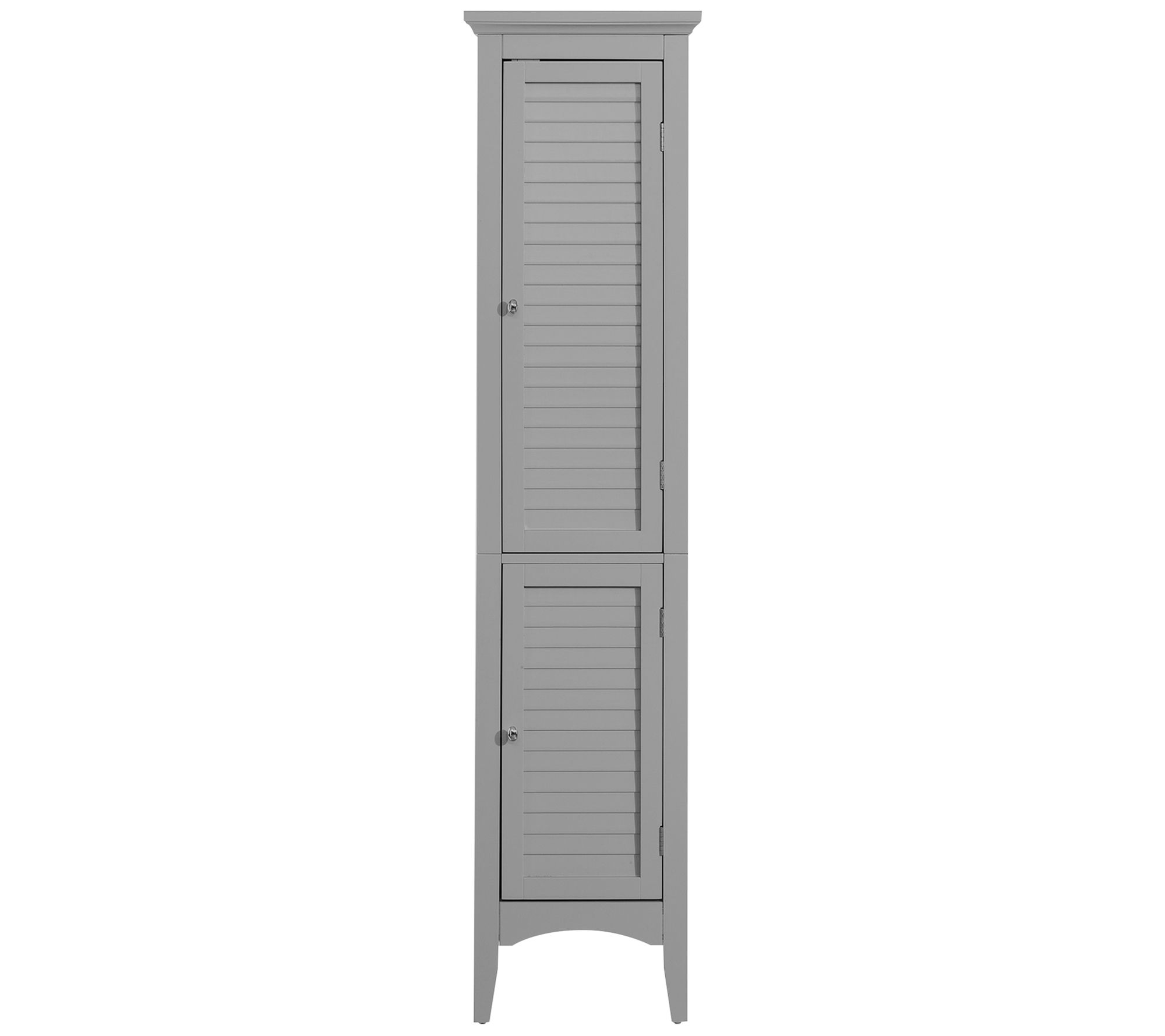 Teamson Home 63"H Glancy Linen Tower with Shutt er doors