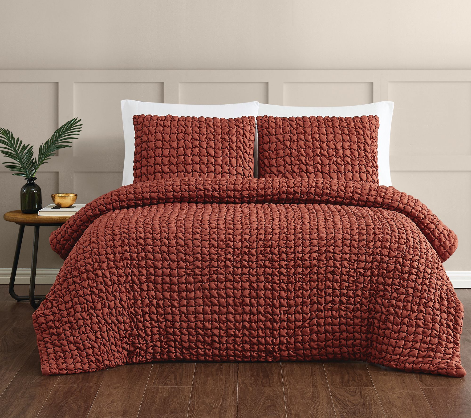 Christian Siriano NY Textured Puff 2 PC Twin/TXComforter Set