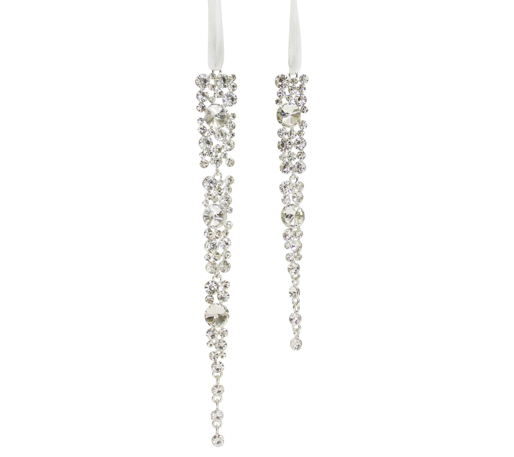 Melrose Jewel Icicle Drop Ornament (Set of 12)