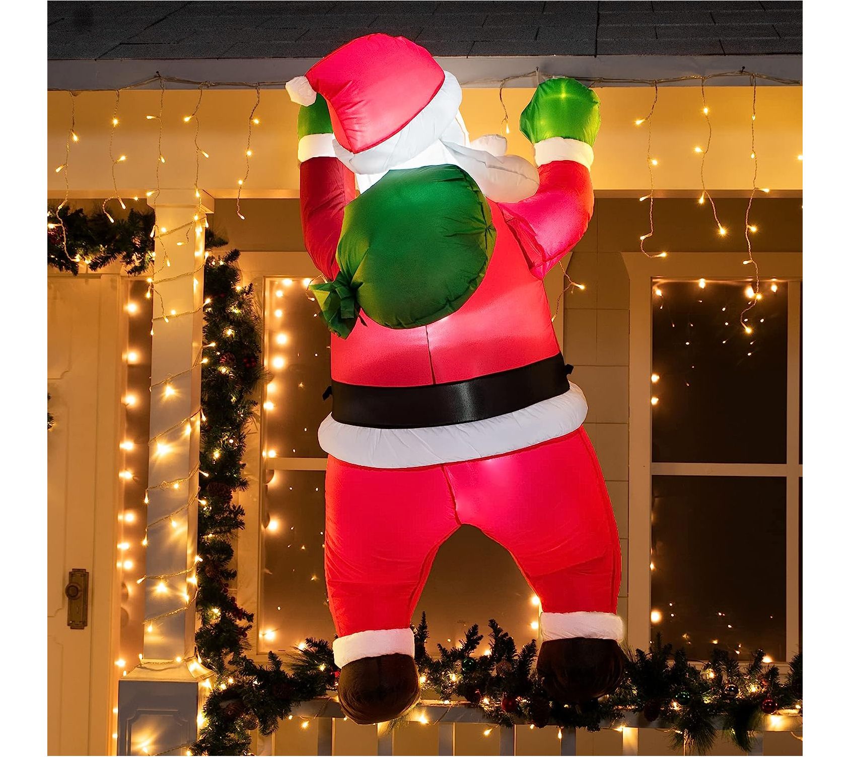 Joiedomi 5.5 ft Hanging Santa Decoration