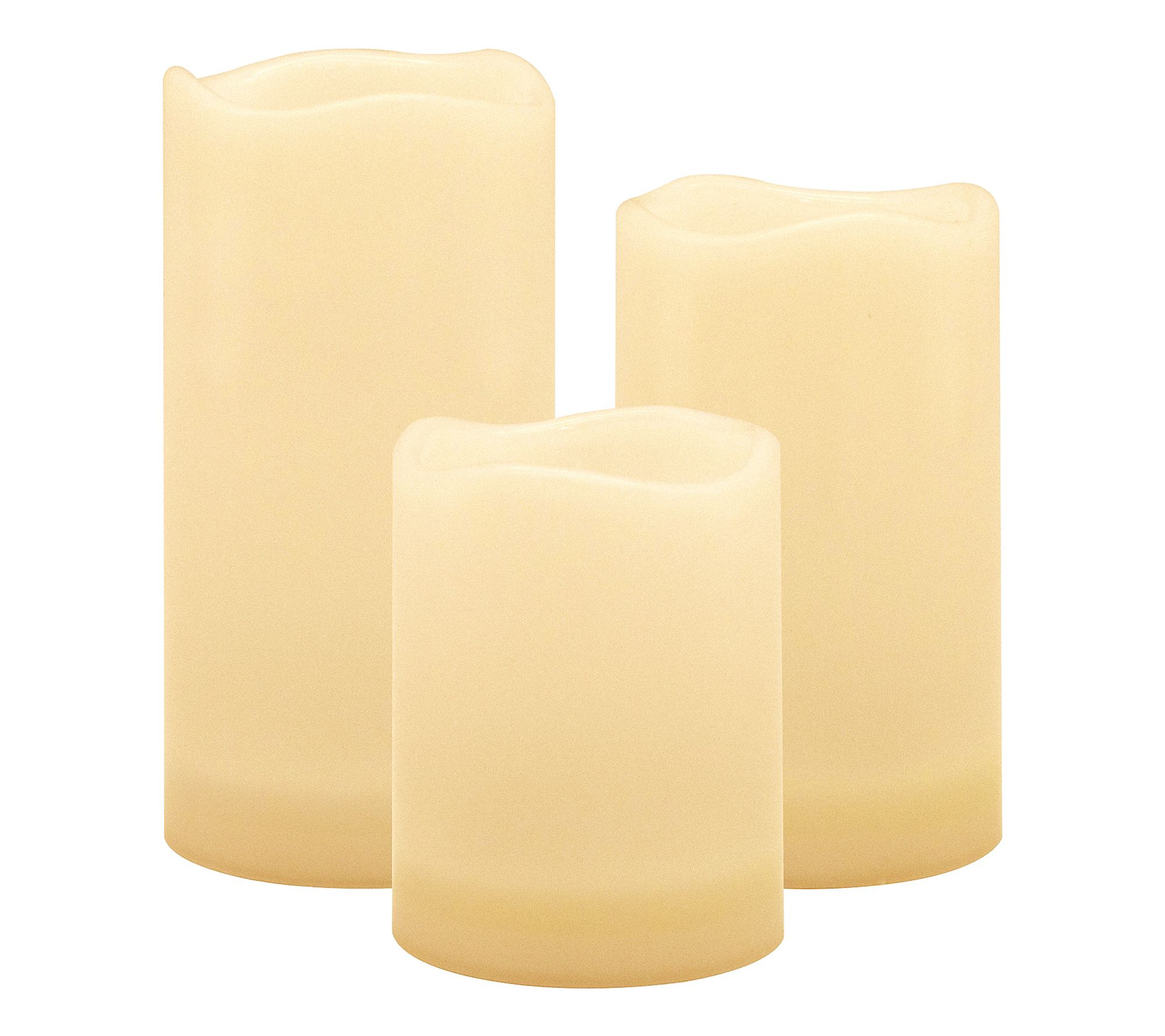 LumaBase Solar Powered Candles- Set of 3