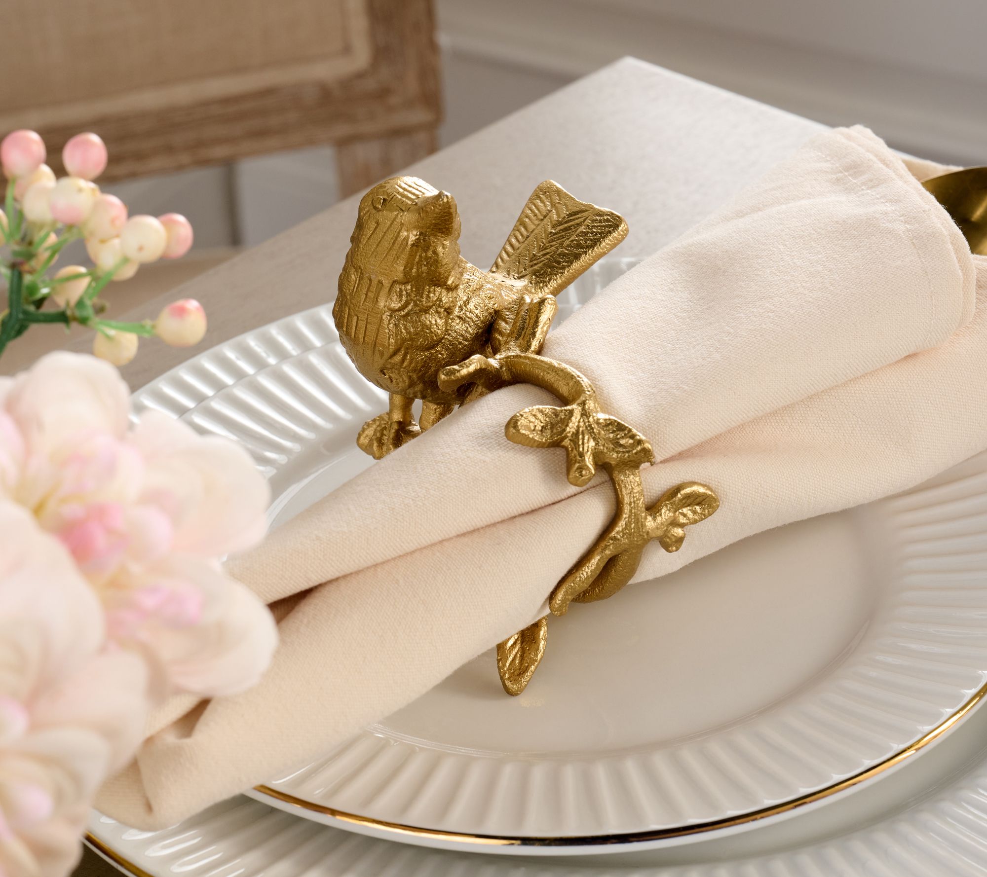 Mrs. H Set of 4 Metal Napkin Rings