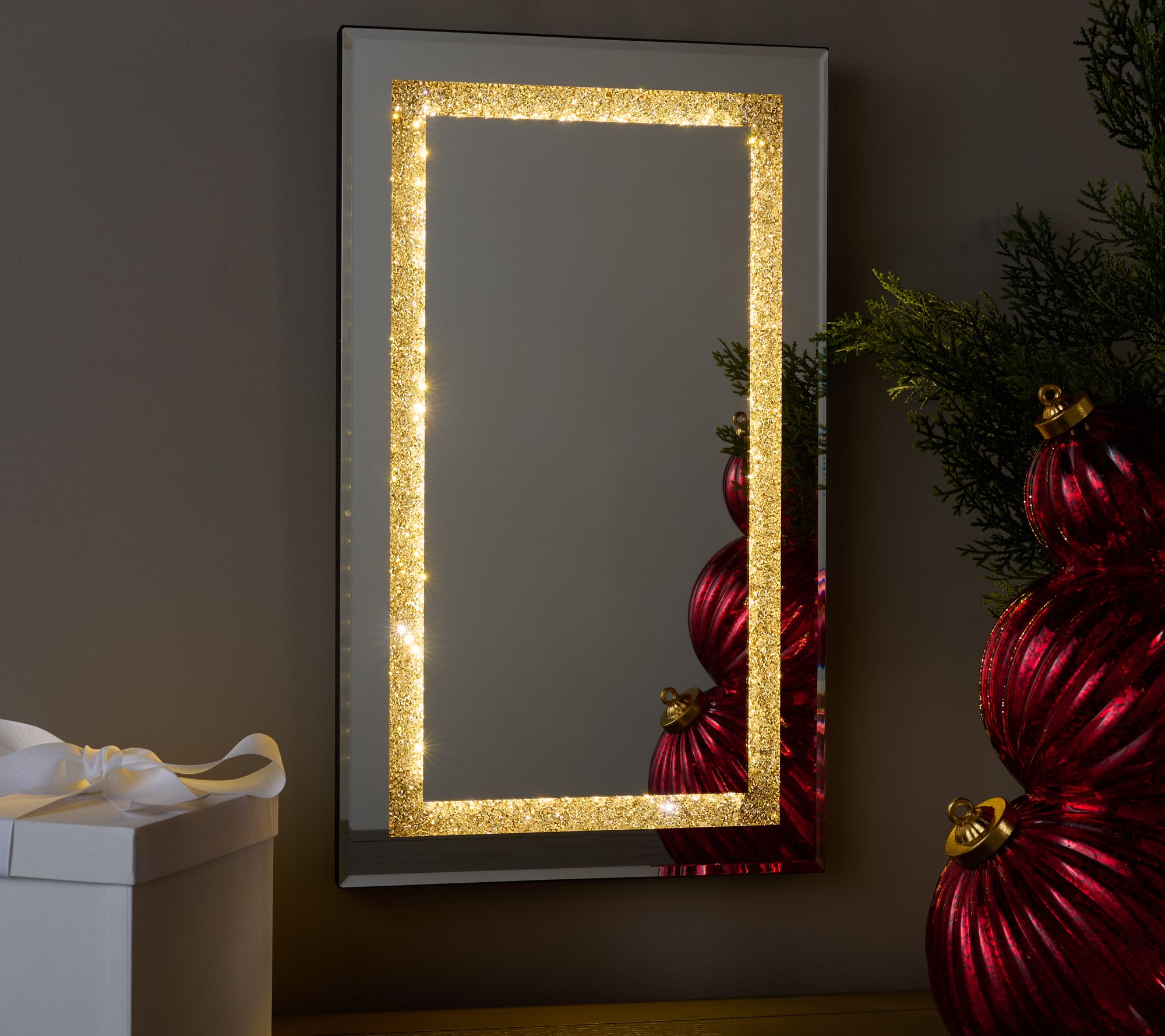 12x20 Illuminated Rectangular Mirror by Valerie - QVC.com